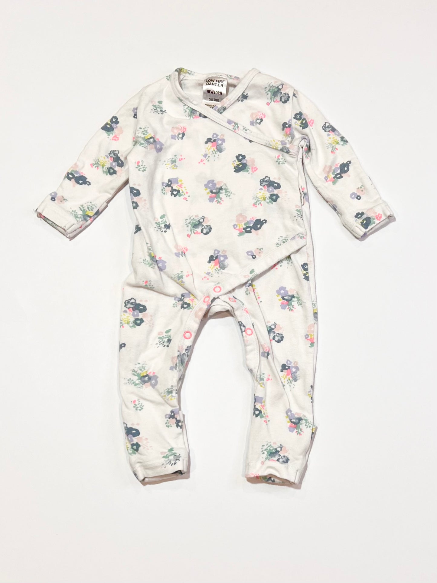 Floral wrap onesie - Size 0000