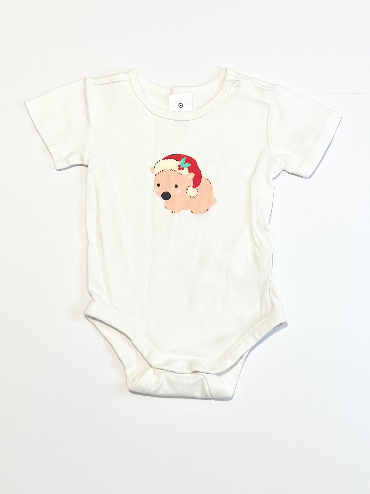 Christmas wombat bodysuit -Size 00