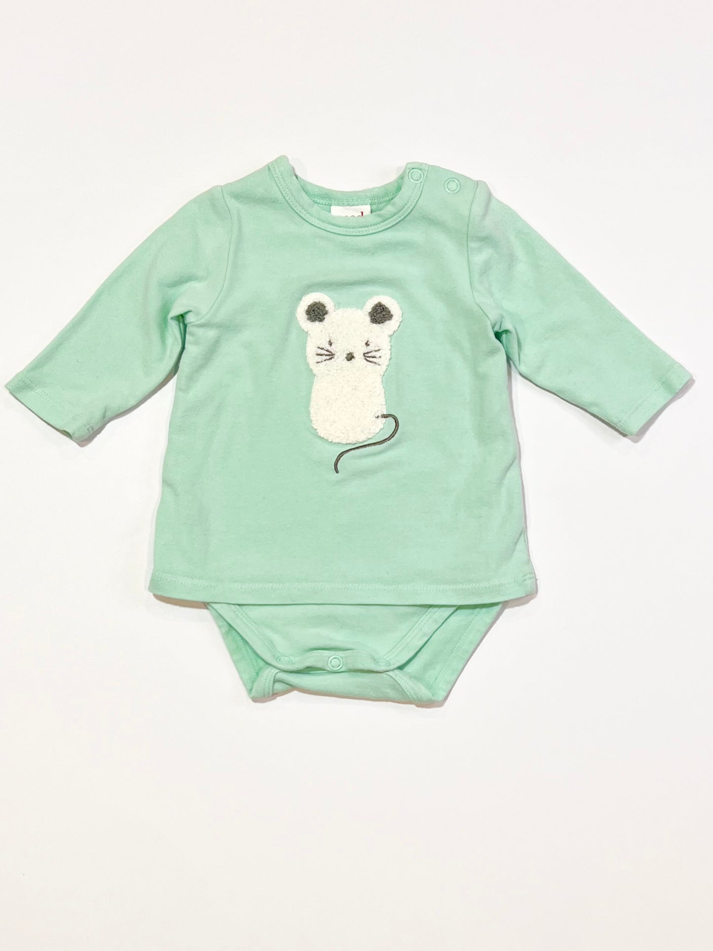 Green mouse bodysuit - Size 0000