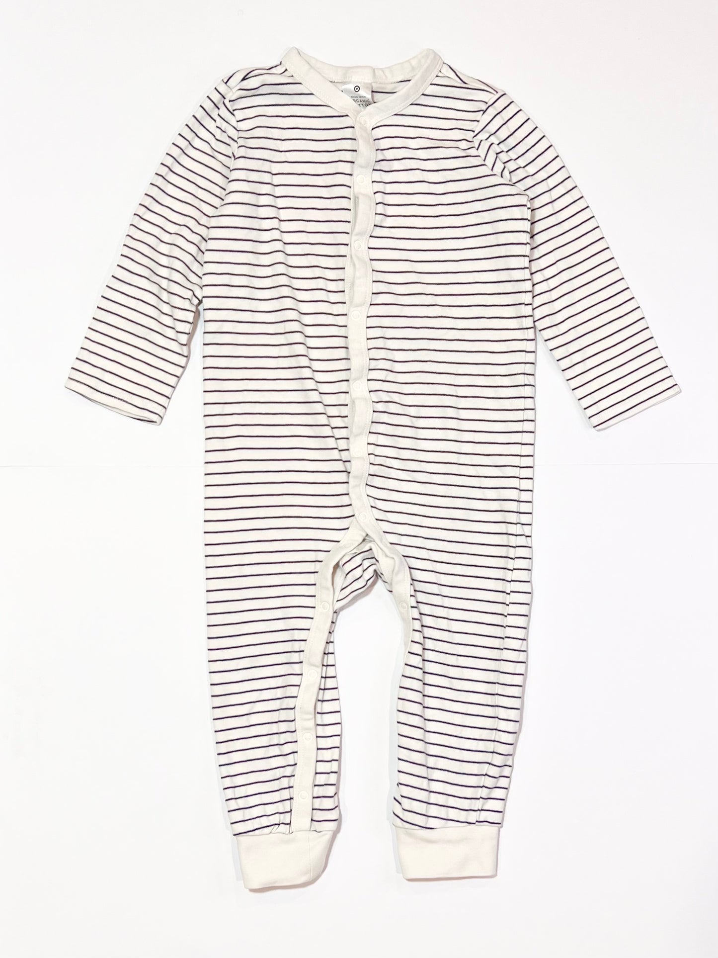 Navy striped onesie - Size 2