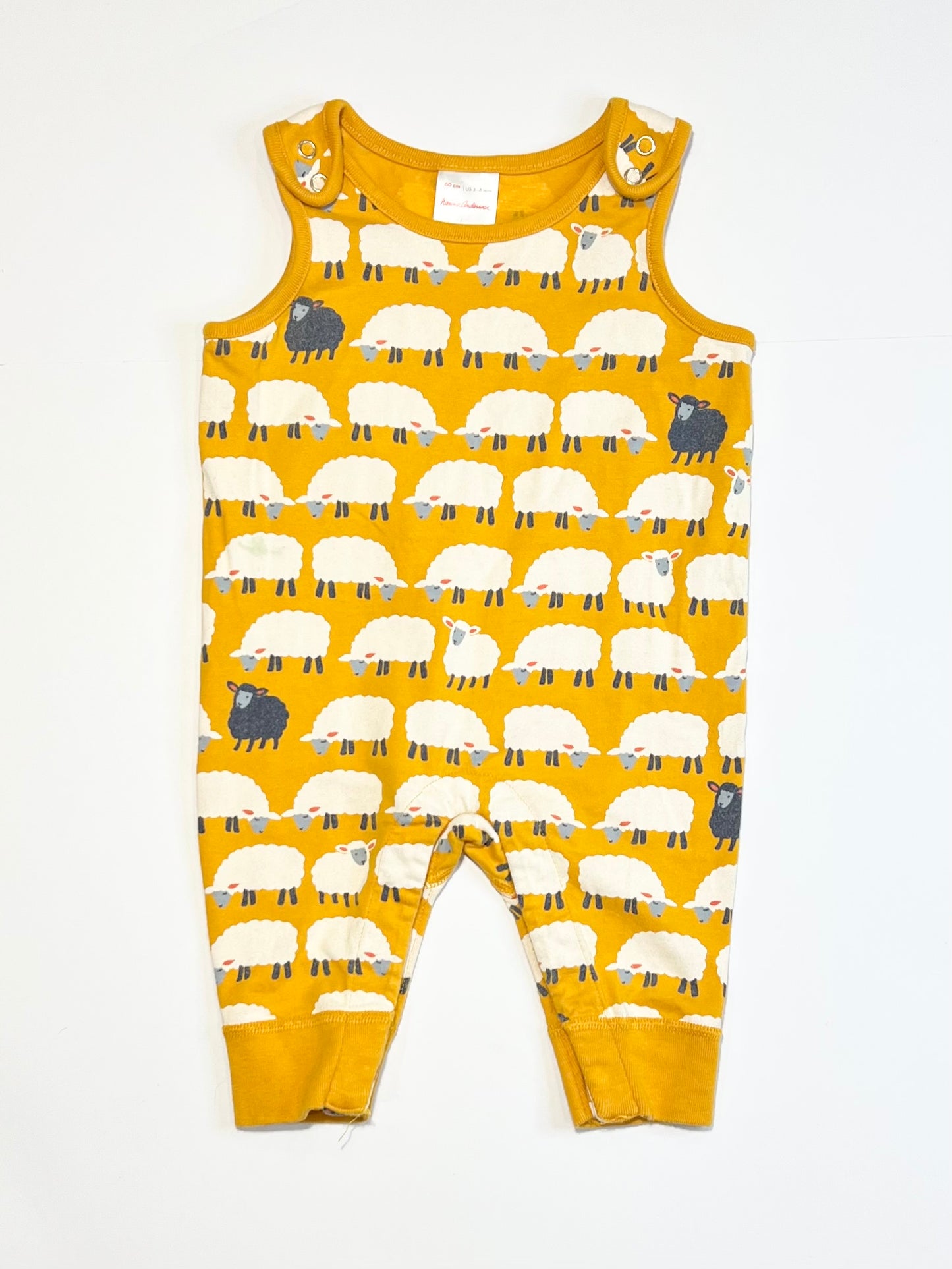 Sheep jersey dungarees - Size 00