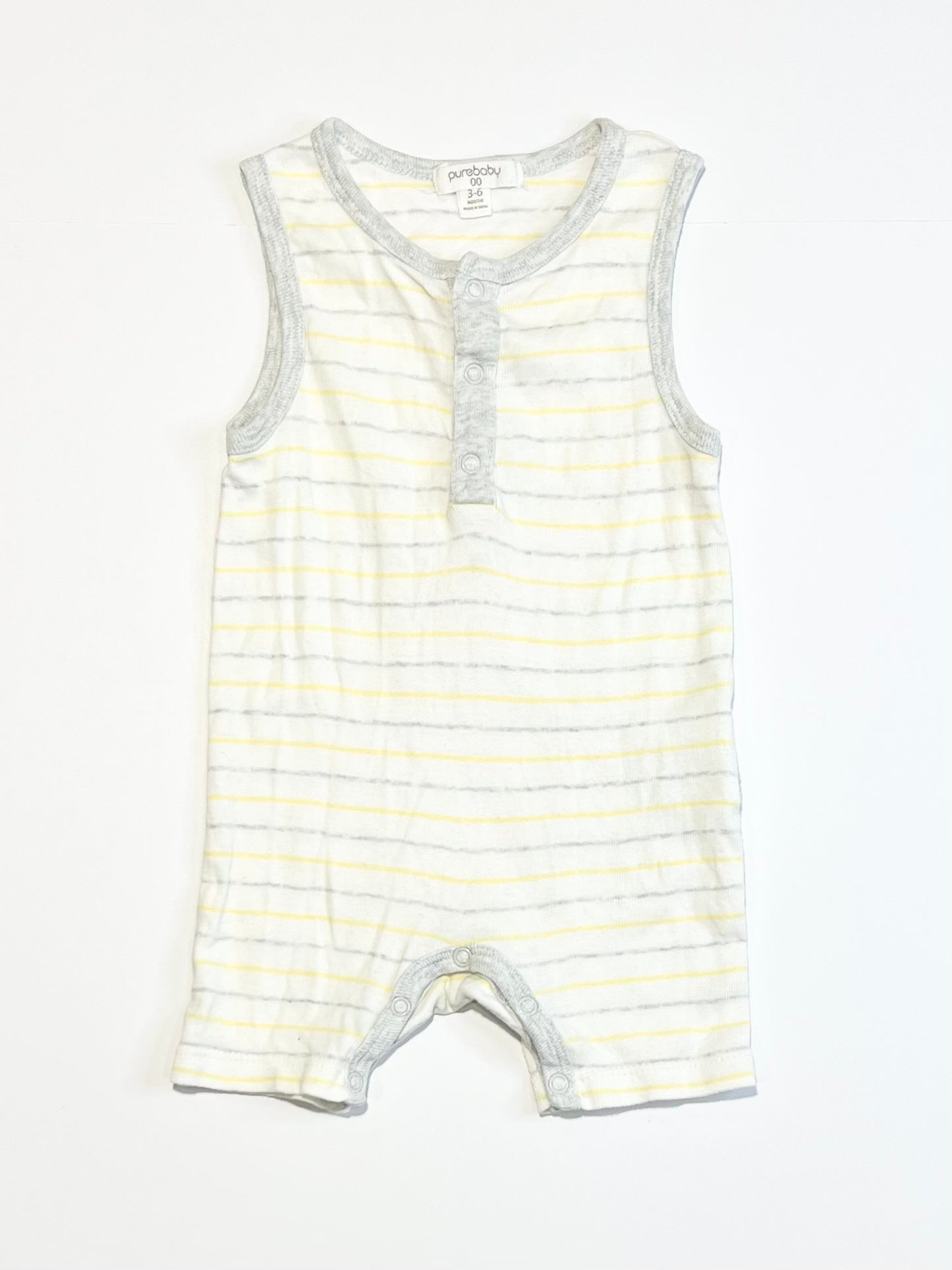 Striped ribbed romper - Size 00
