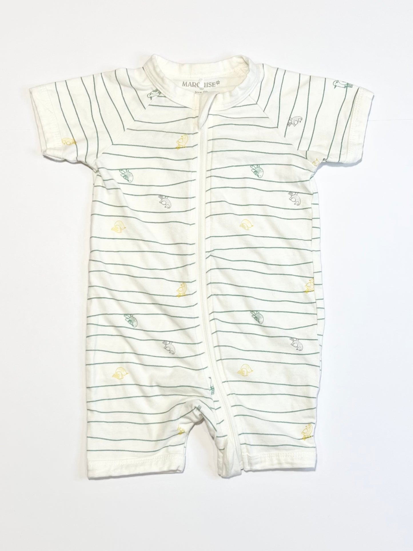 Birds zip romper - Size 00