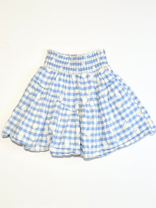 Gingham daisy skirt - Size 5