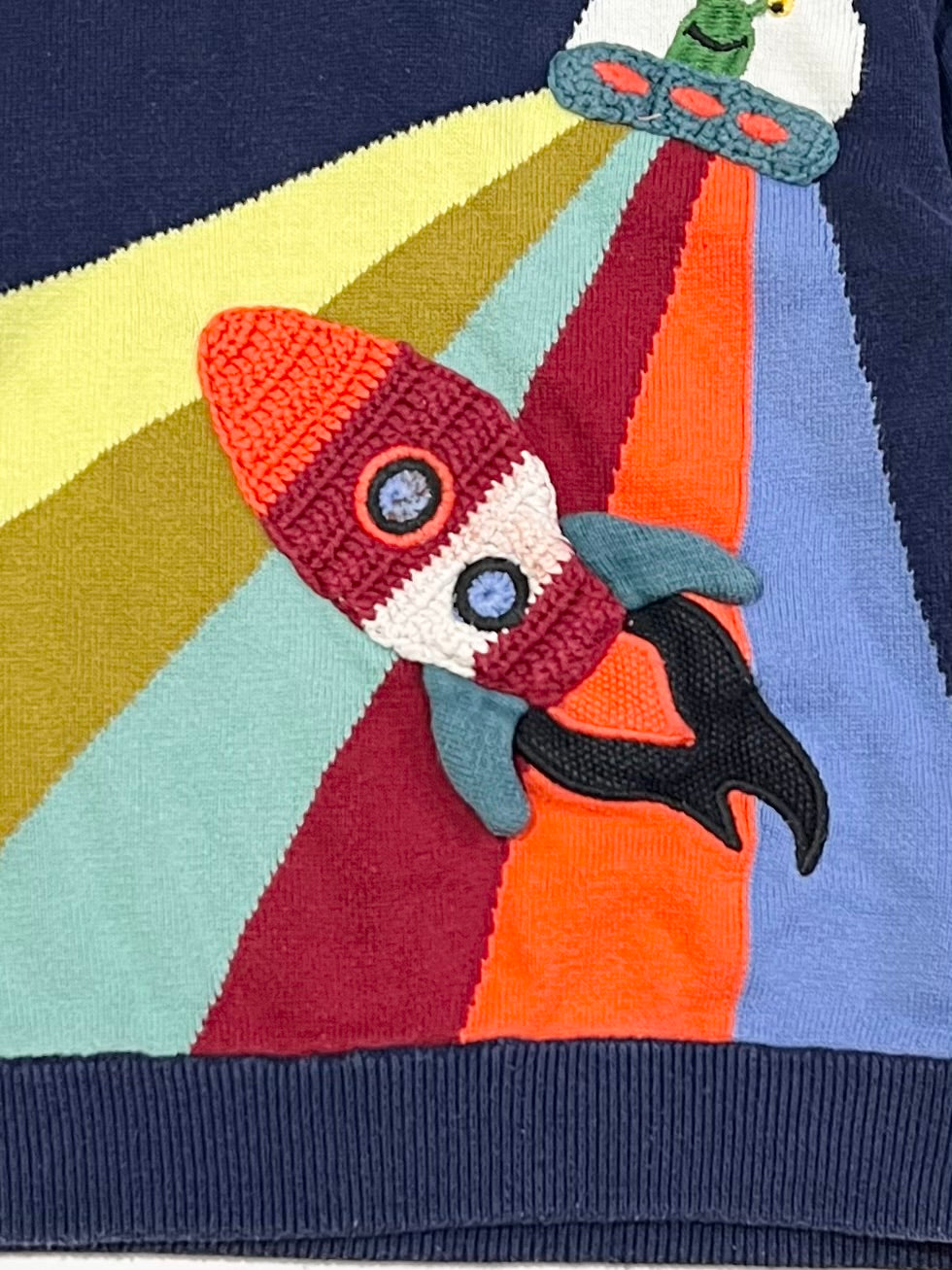 Hooded knit jumper - Size 2