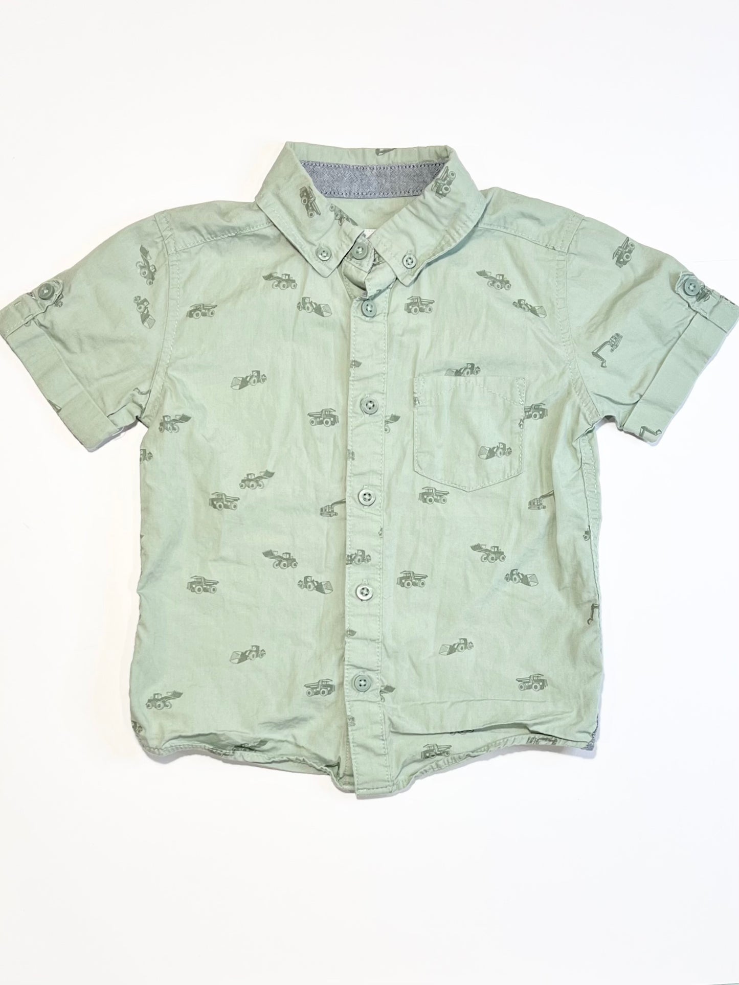 Green dump truck shirt - Size 4