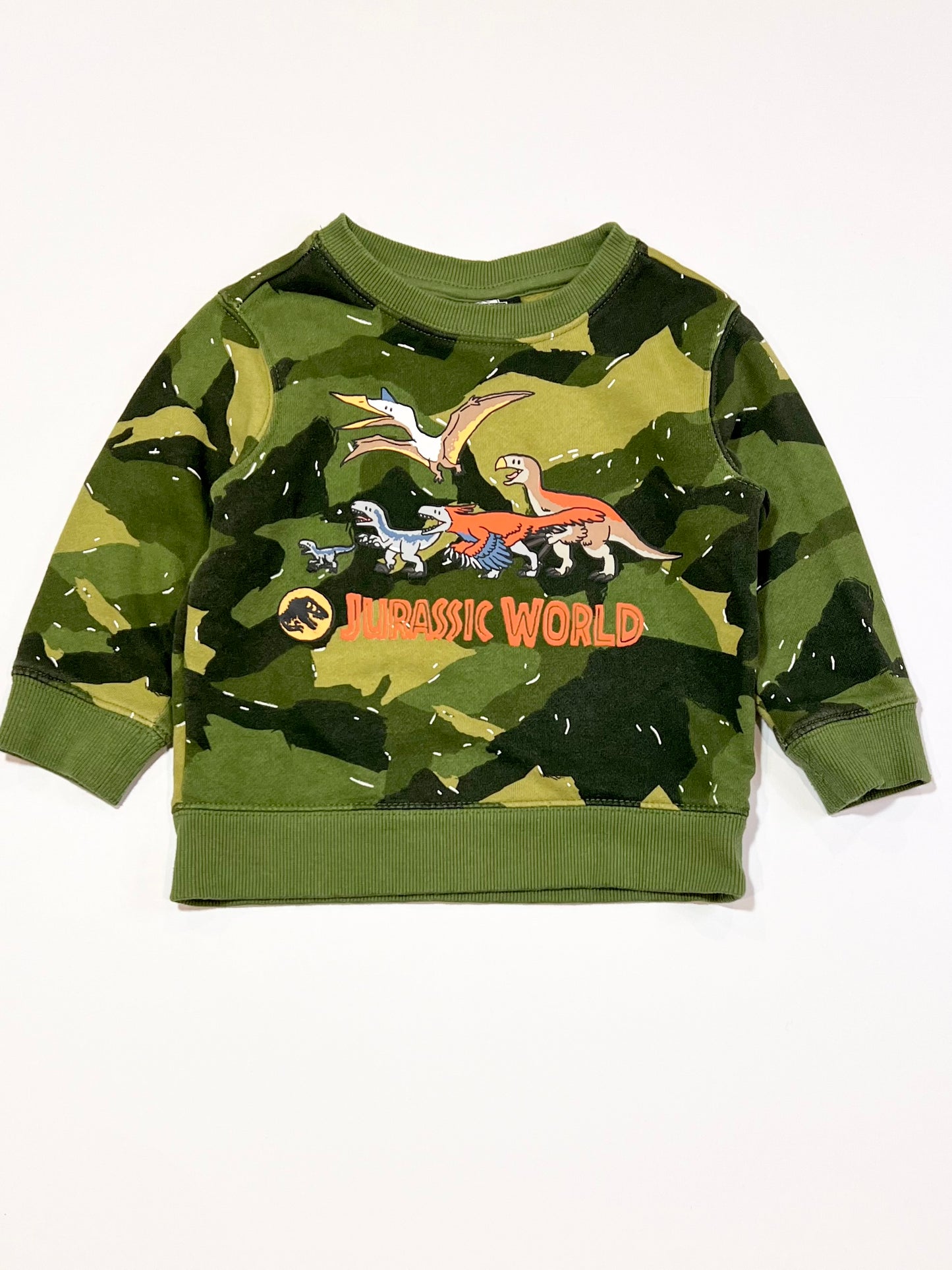 Green dinosaurs sweater - Size 2