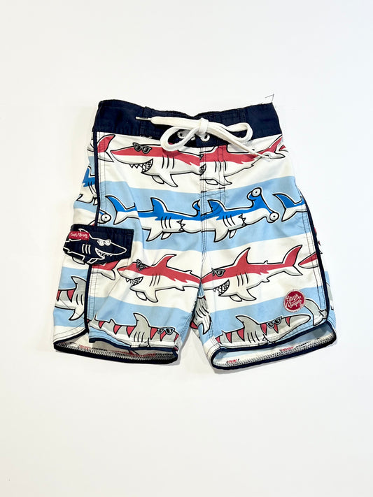 Sharks boardies - Size 2-3