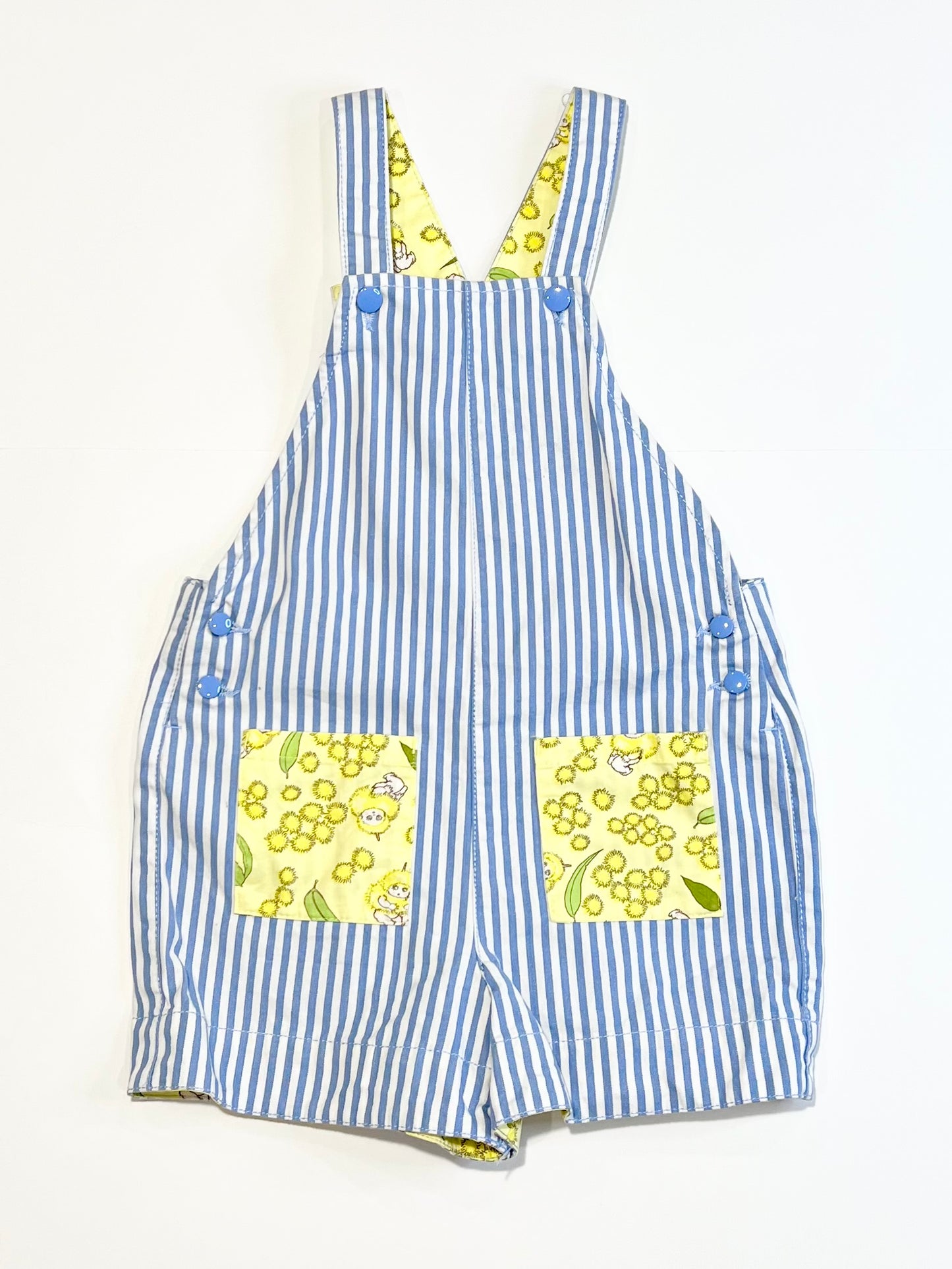 Striped overalls - Size 4