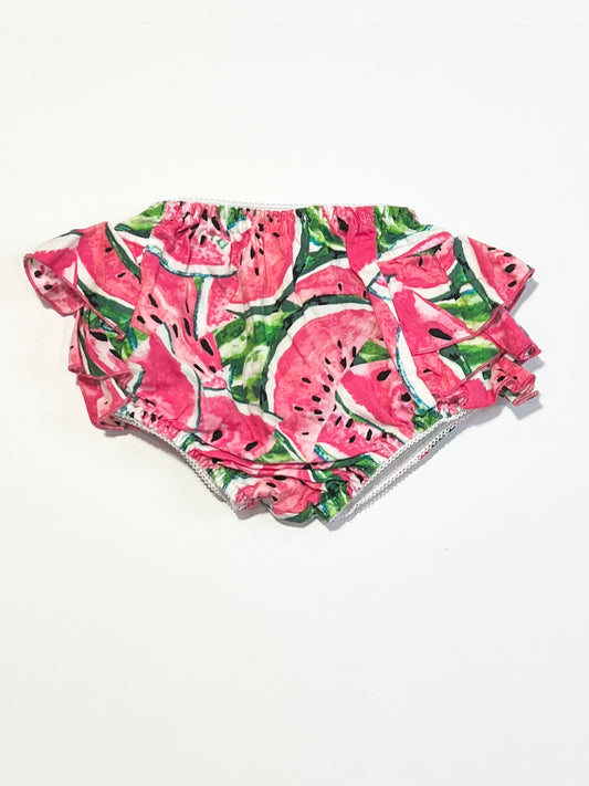 Watermelon ruffle nappy cover - Size 00