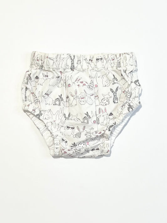 Cotton bunny nappy cover - Size 00