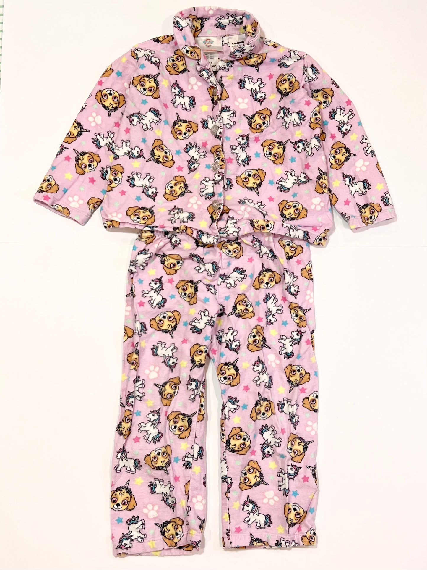 Paw Patrol flannelette pyjamas - Size 2
