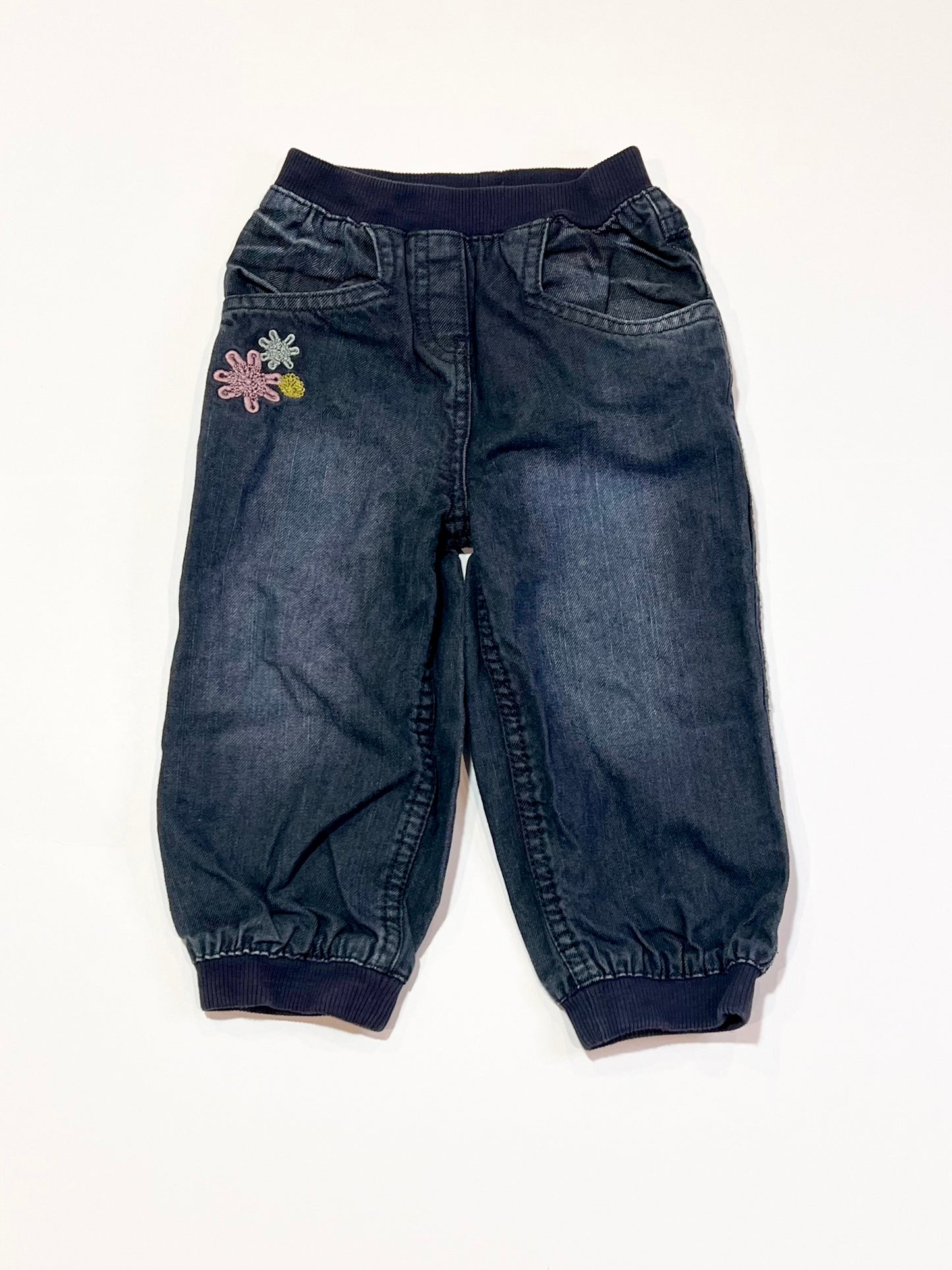 Embroidered denim pants - Size 2