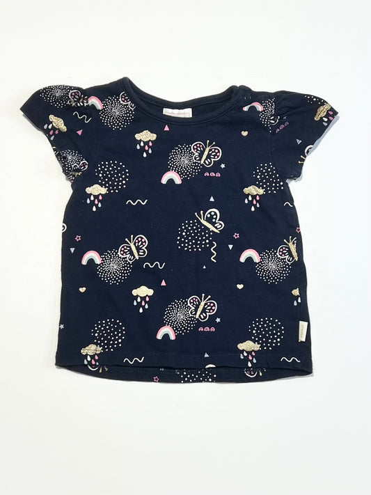 Glitter butterfly tee - Size 00