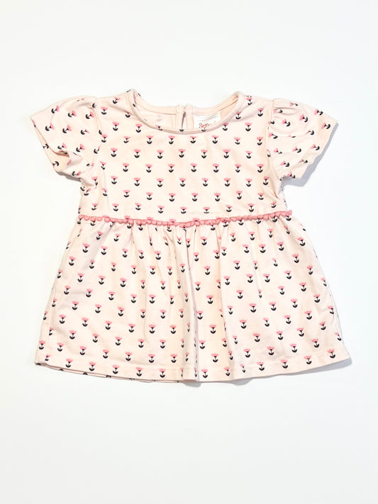 Floral jersey top - Size 00