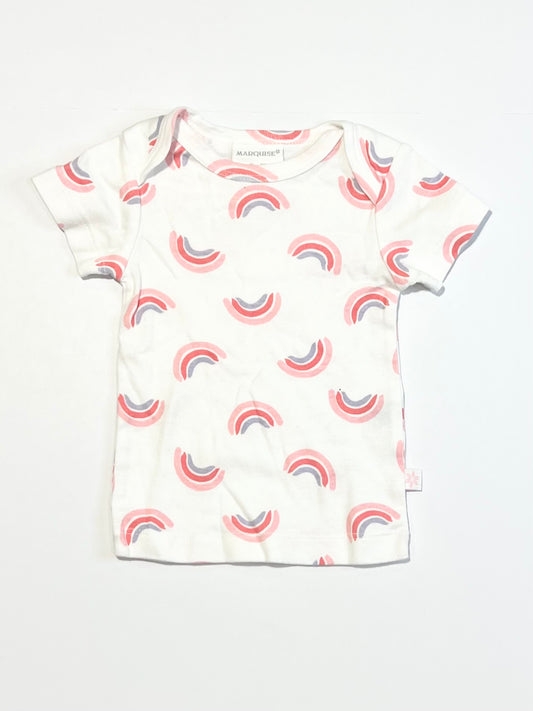 Ribbed rainbow tee - Size 00