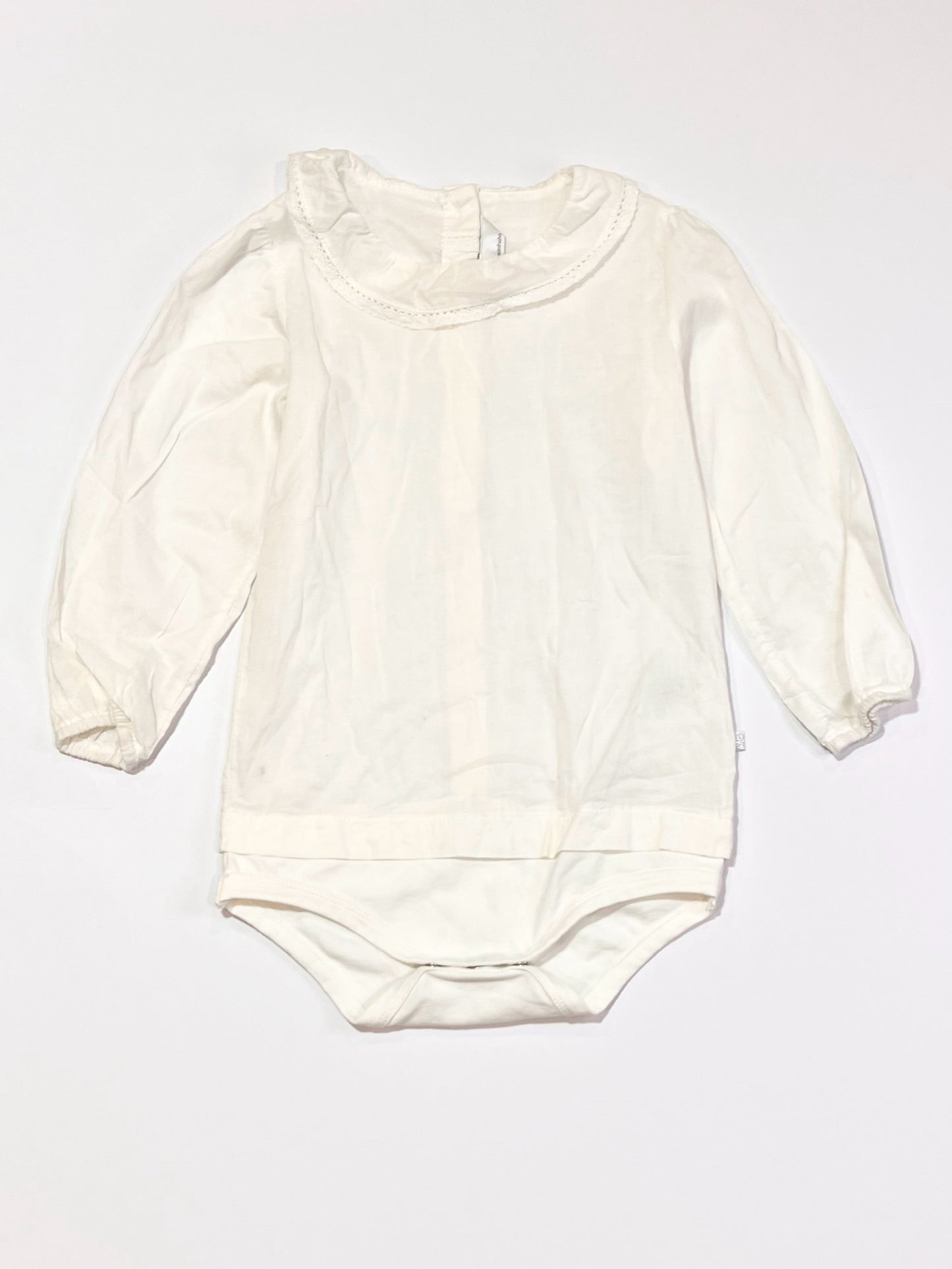 White cotton bodysuit - Size 2