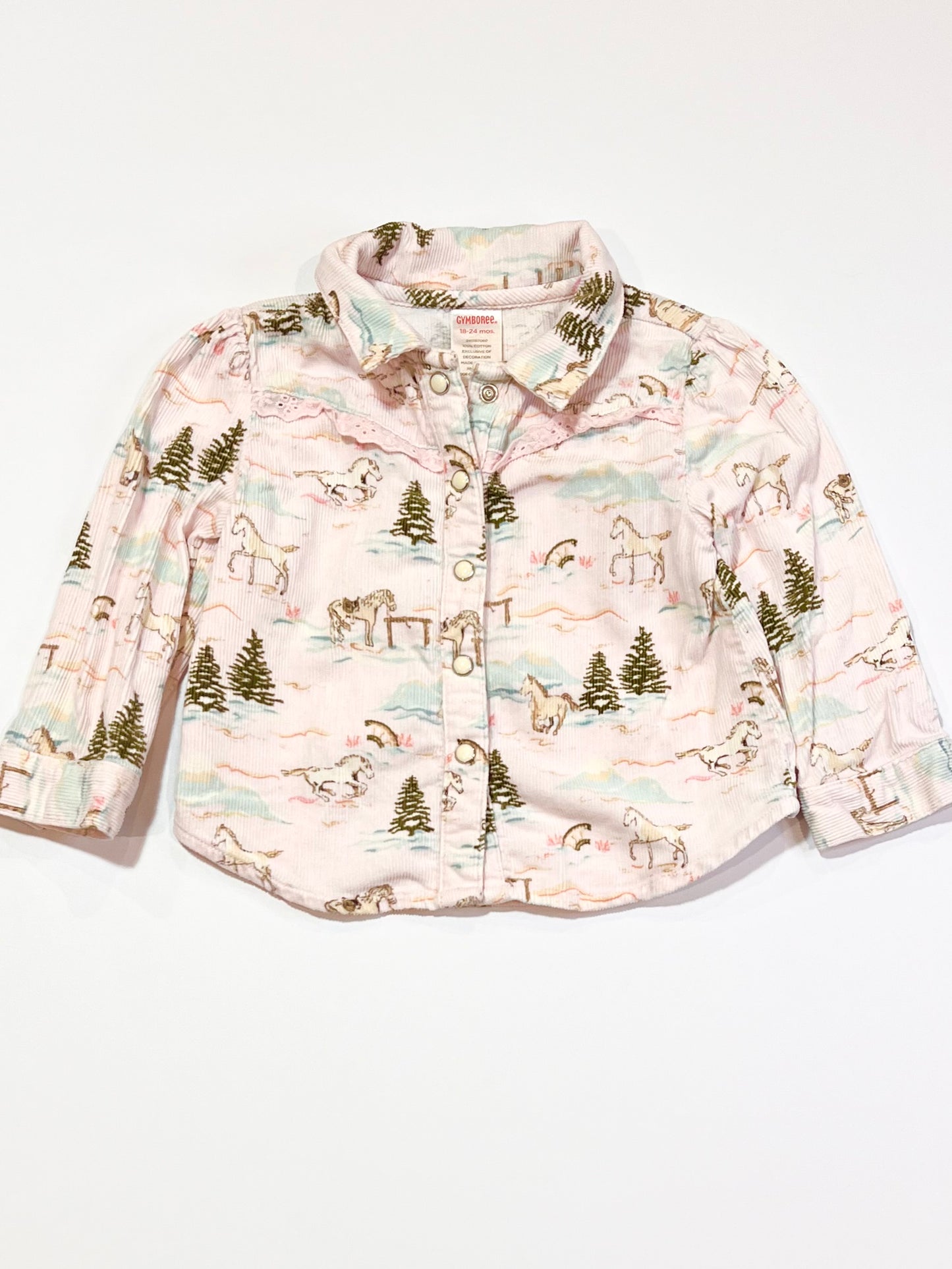 Corduroy horse shirt - Size 2