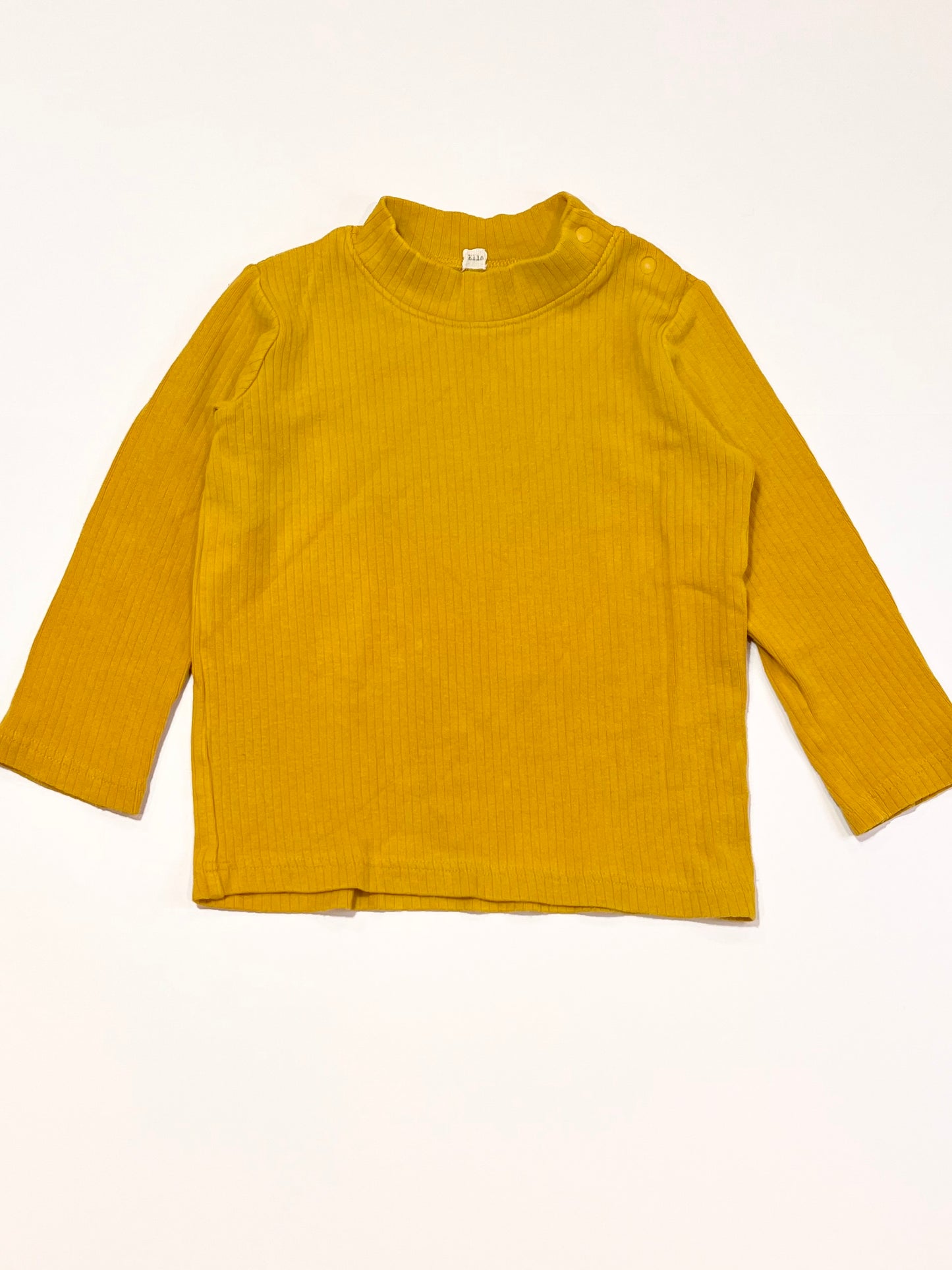 Mustard ribbed top - Size 2
