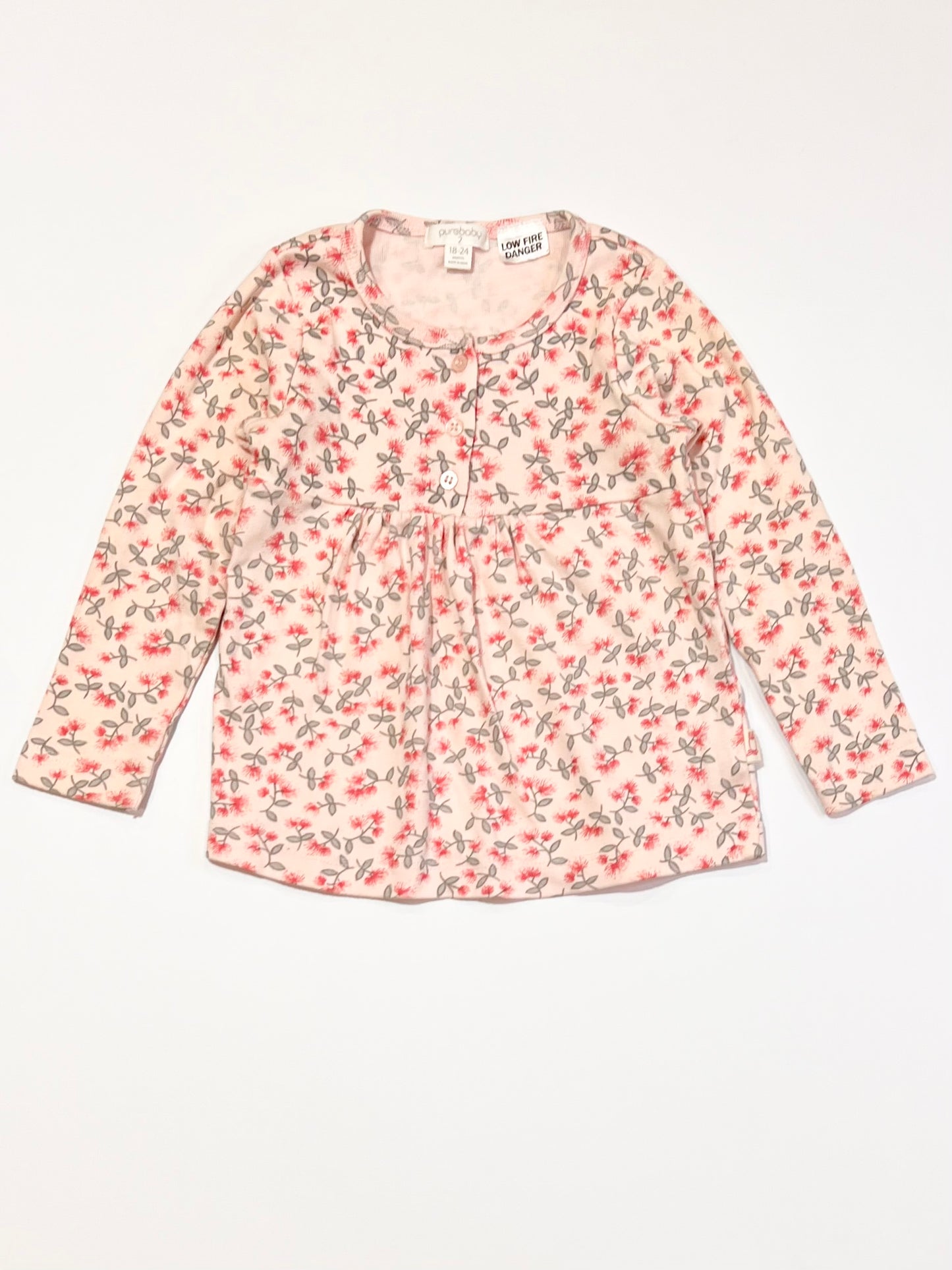 Ribbed floral top - Size 2