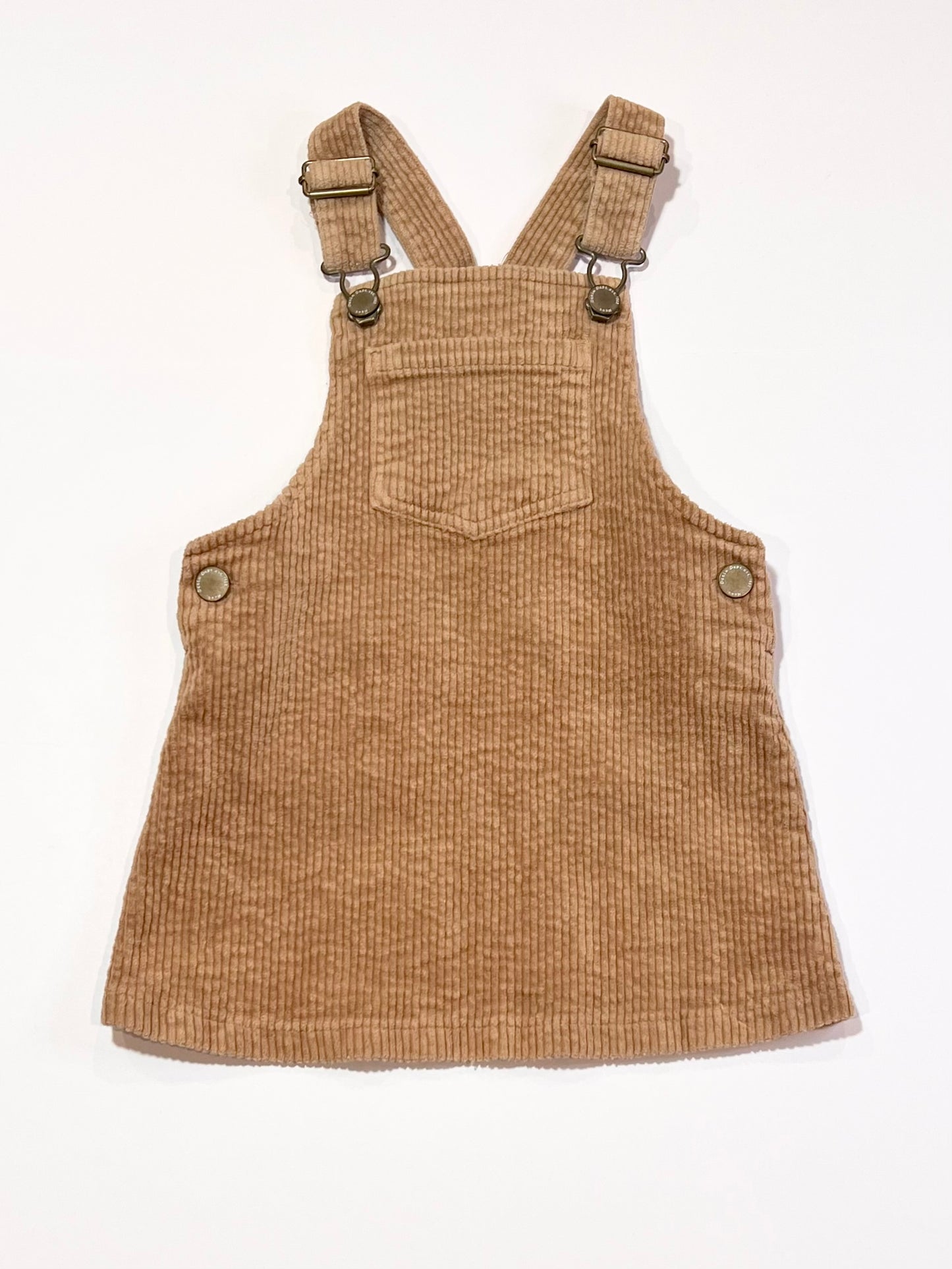 Brown corduroy pinafore - Size 2