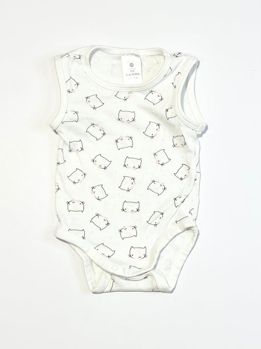 Ribbed cat bodysuit - Size 00