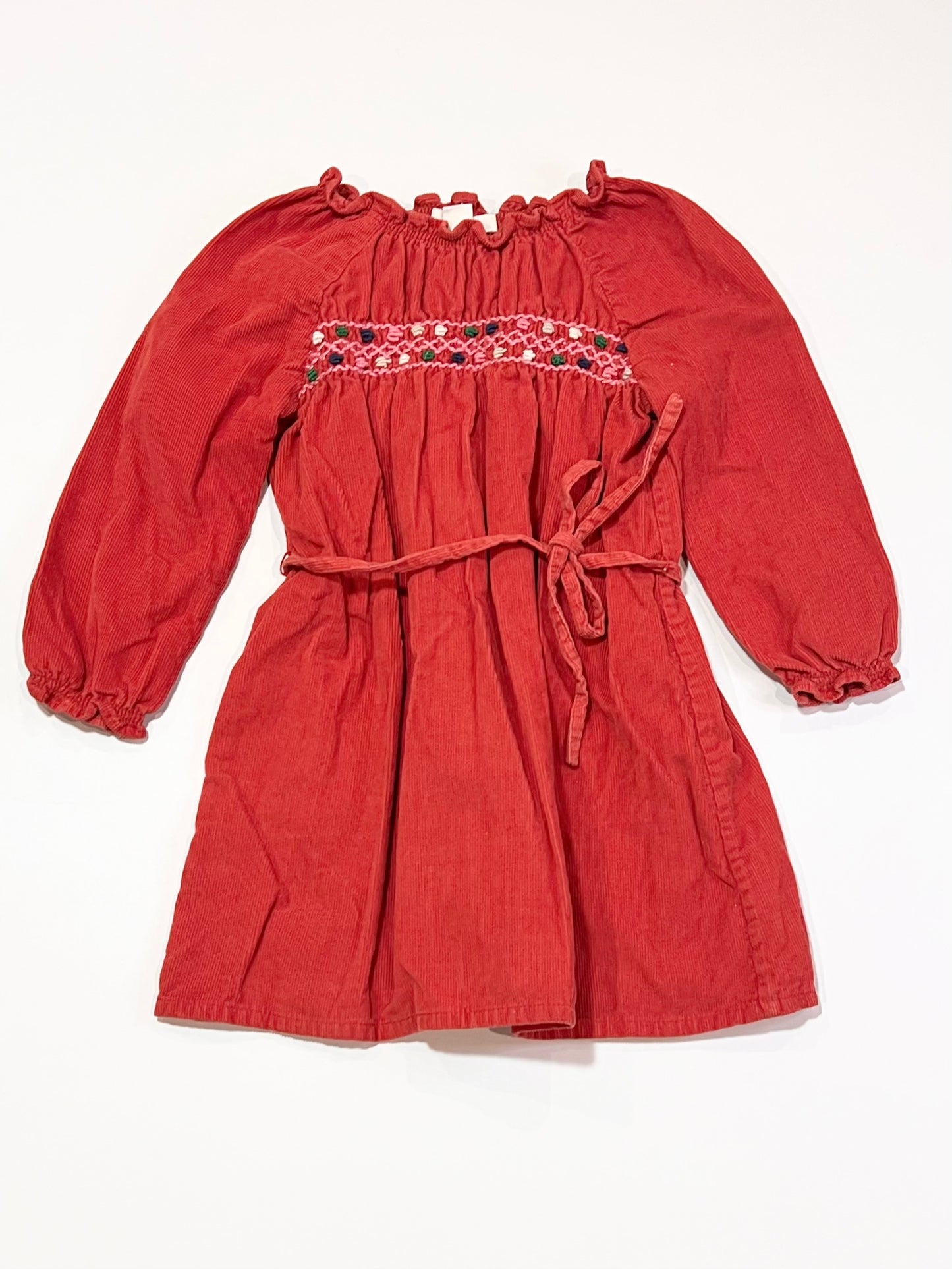 Red corduroy dress - Size 2