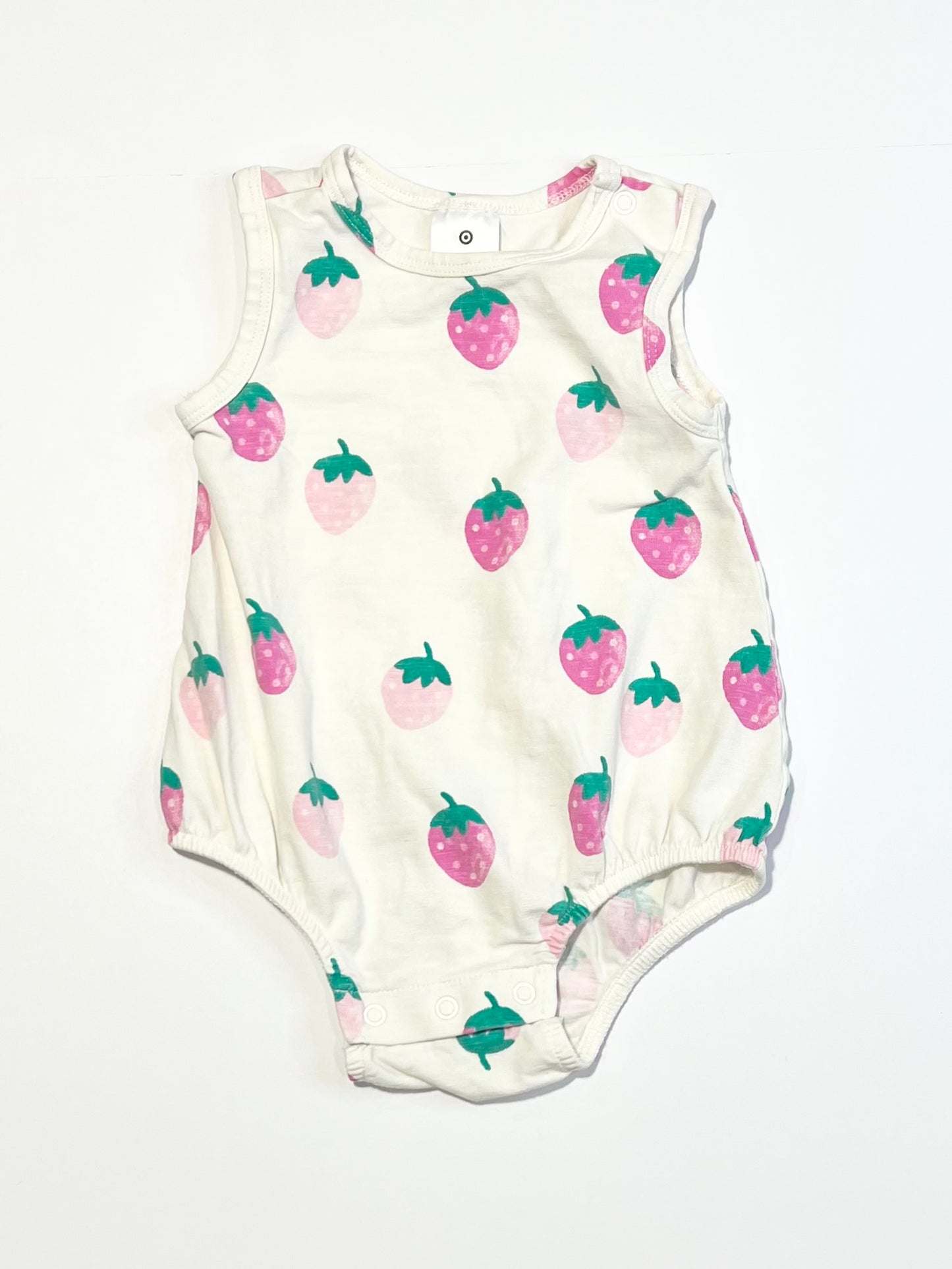 Strawberry bubblesuit - Size 00