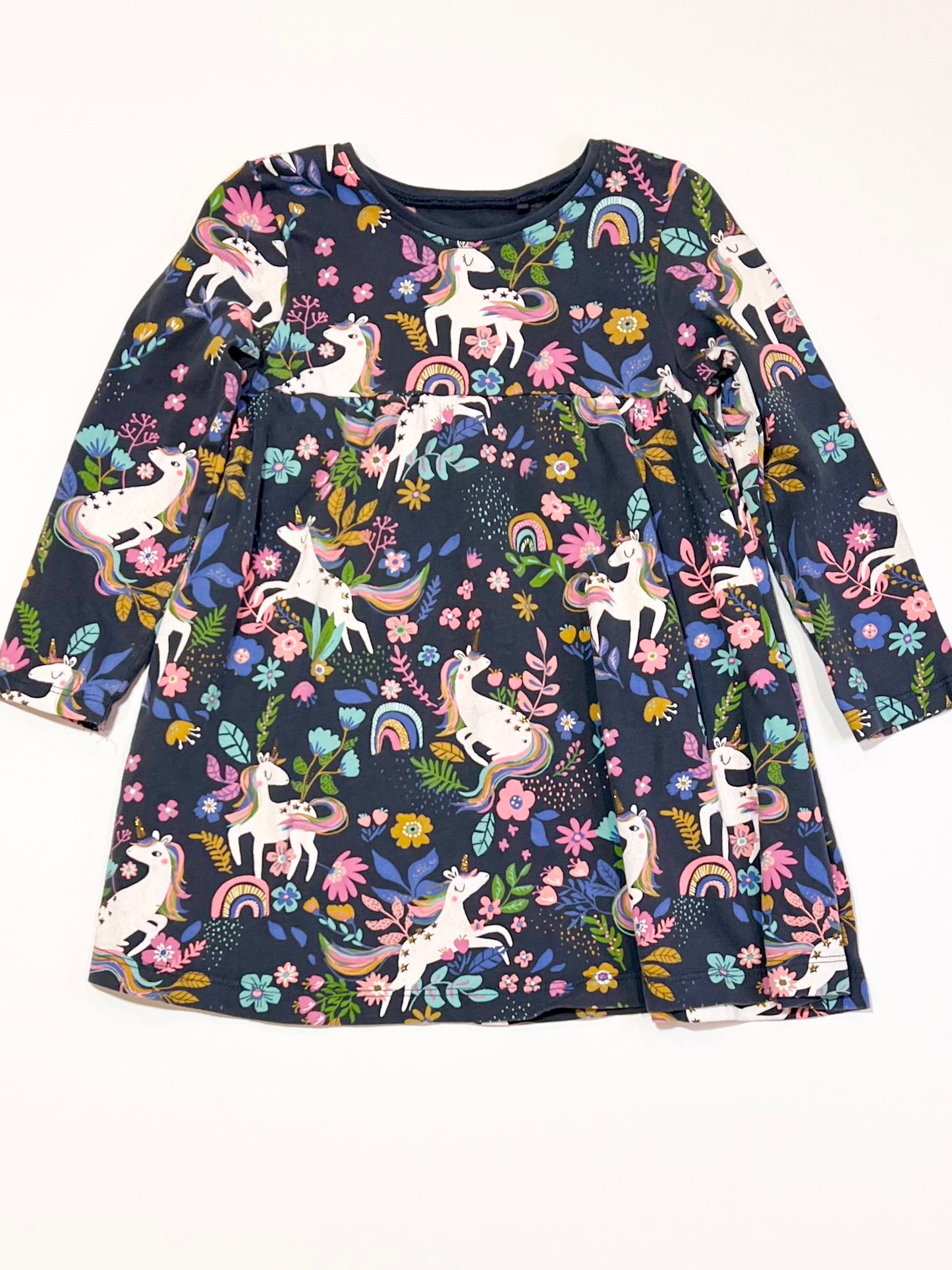 Unicorns jersey dress - Size 2