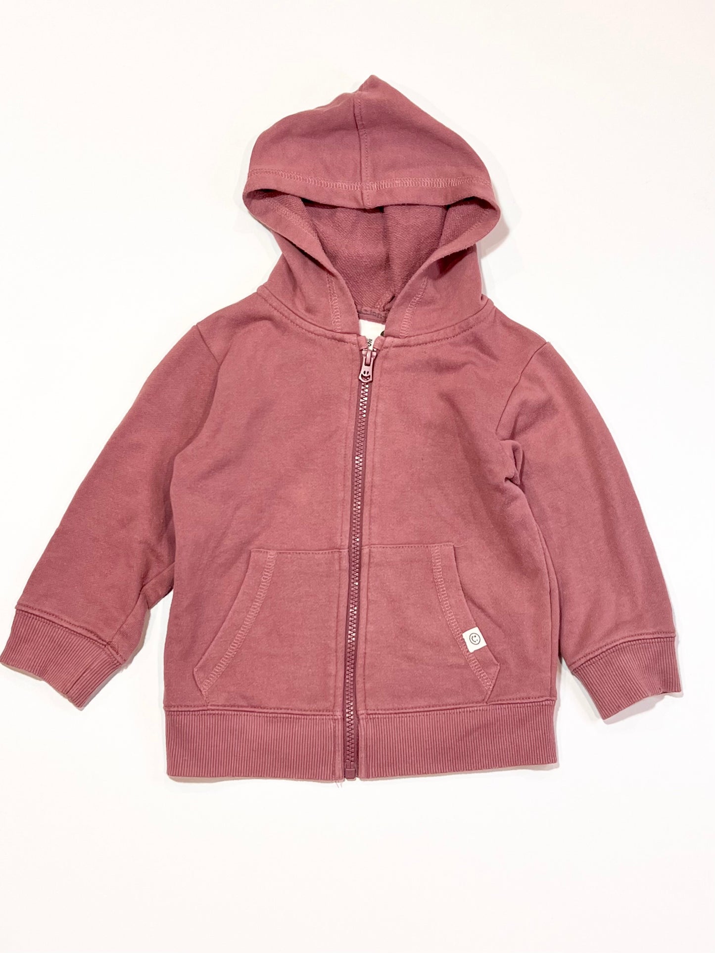 Smoky pink zip hoodie - Size 2