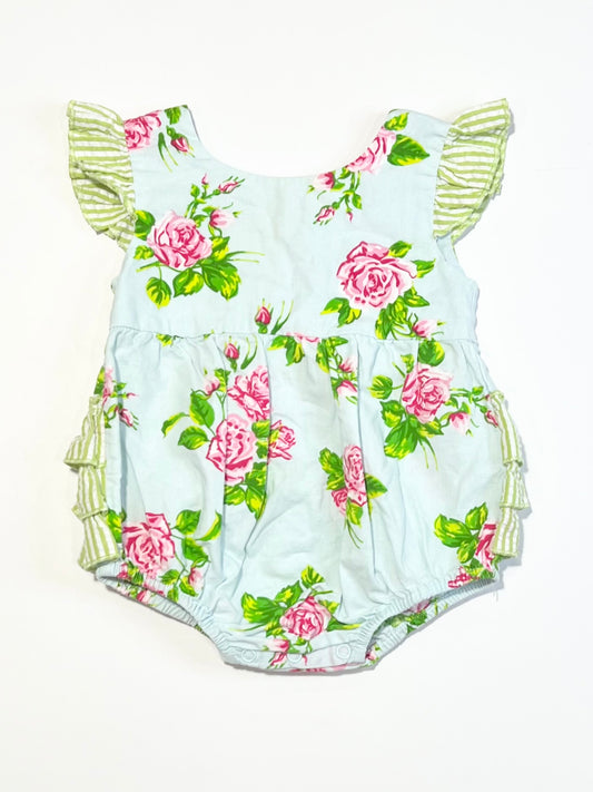 Floral ruffle romper - Size 00