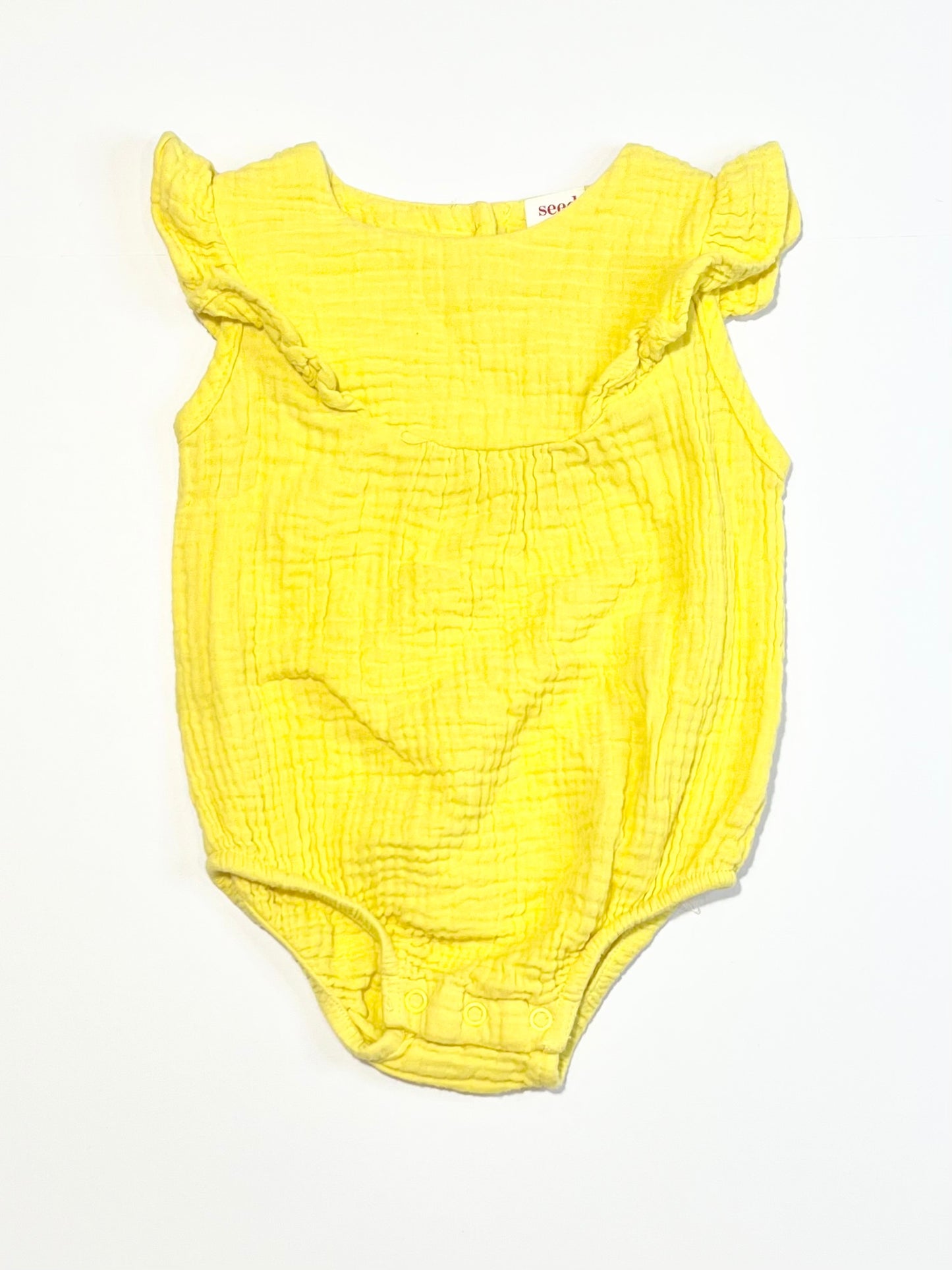 Muslin ruffle romper - Size 00