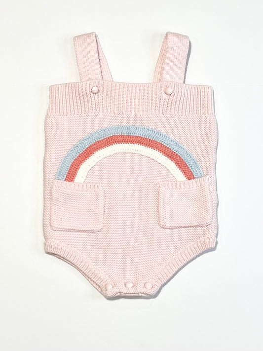 Rainbow knit romper - Size 00