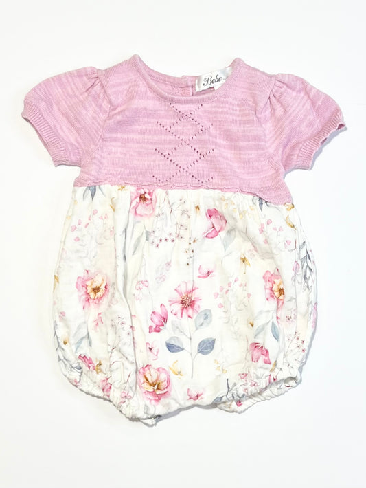 Floral knit romper - Size 00