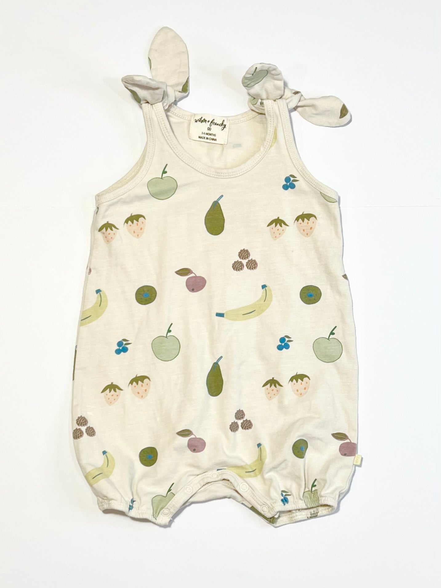 Jersey fruit romper - Size 00