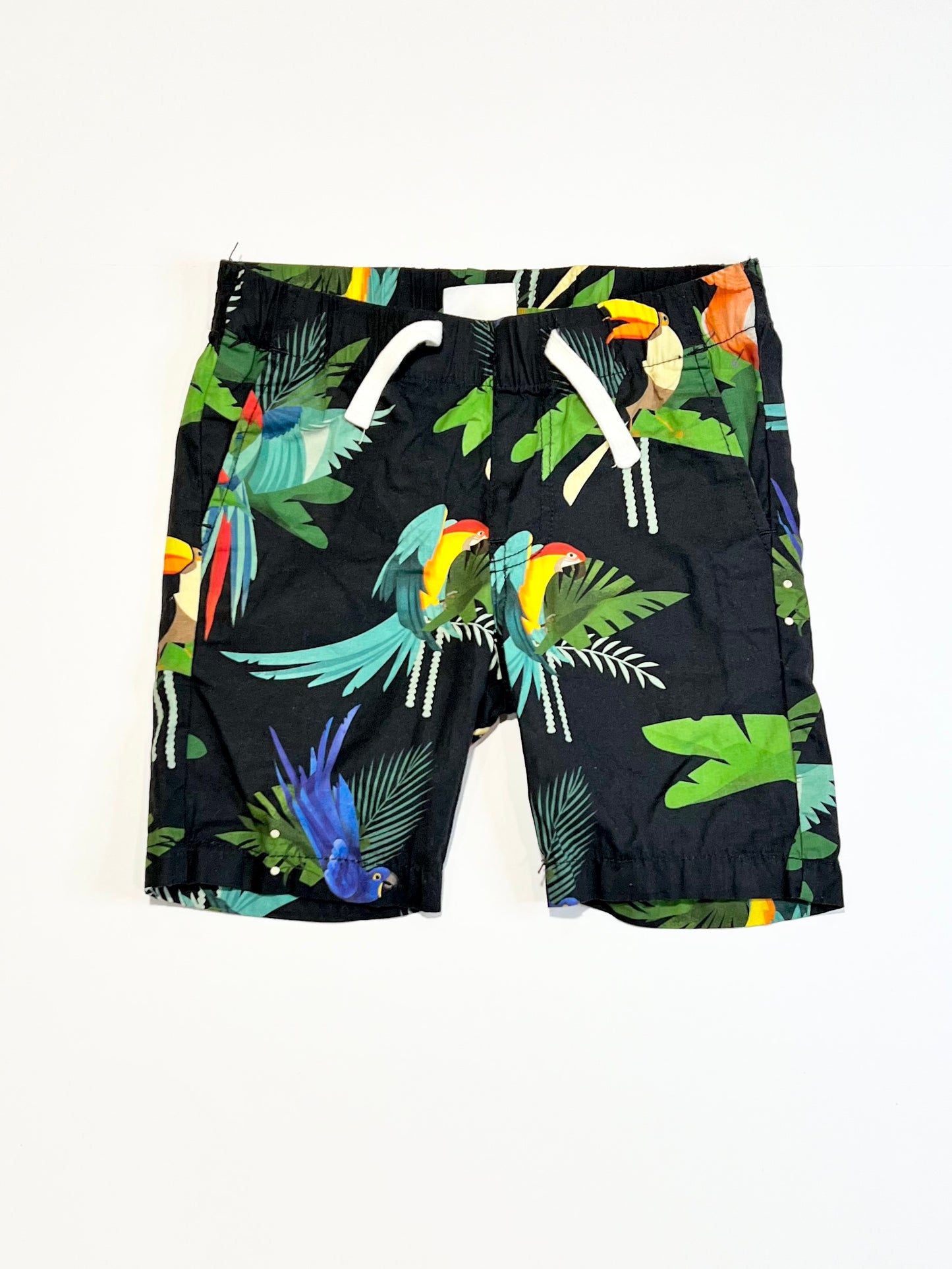 Leafy birds shorts - Size 2-3