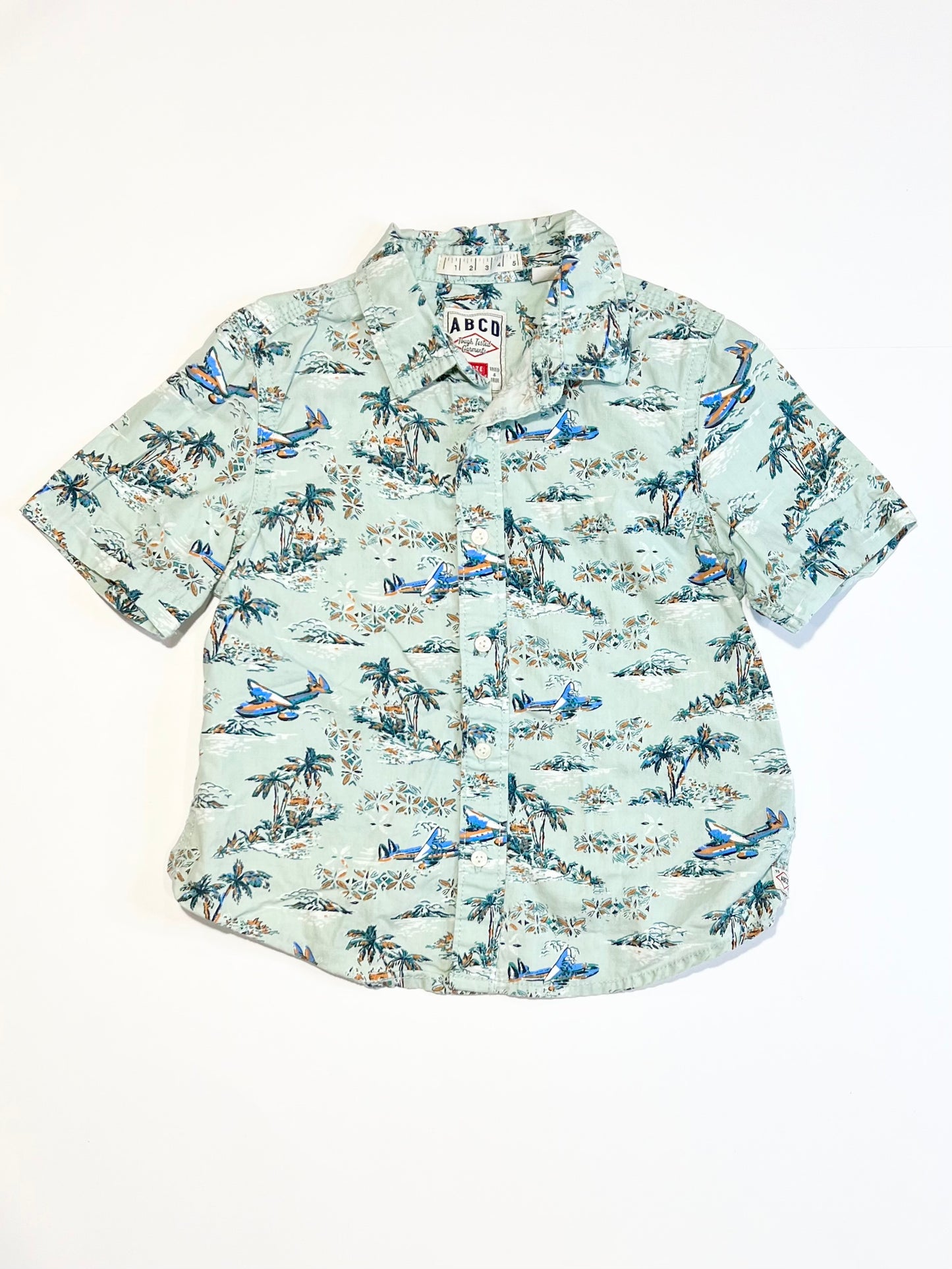 Planes and palms shirt - Size 2