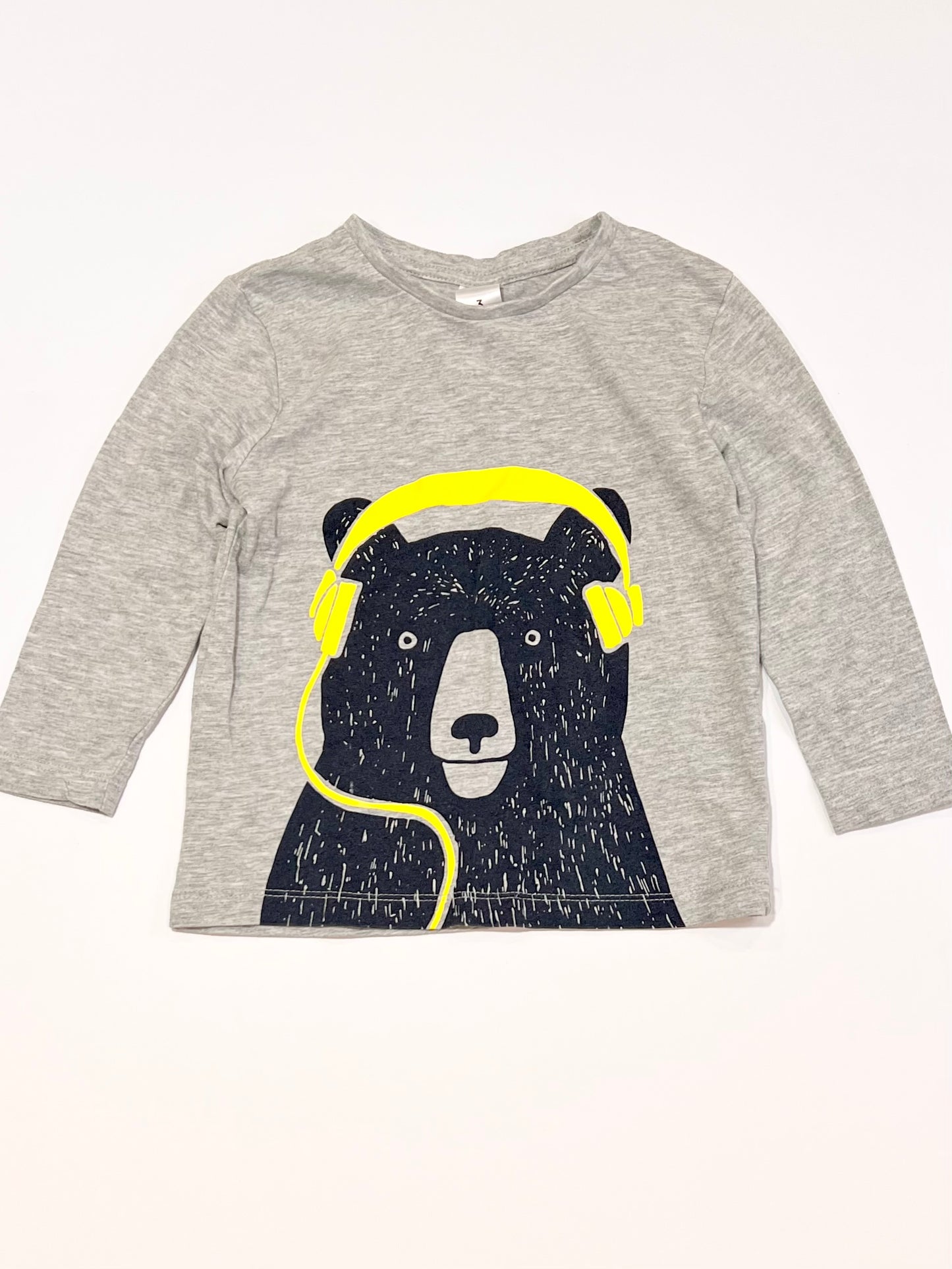 Grey bear top - Size 3