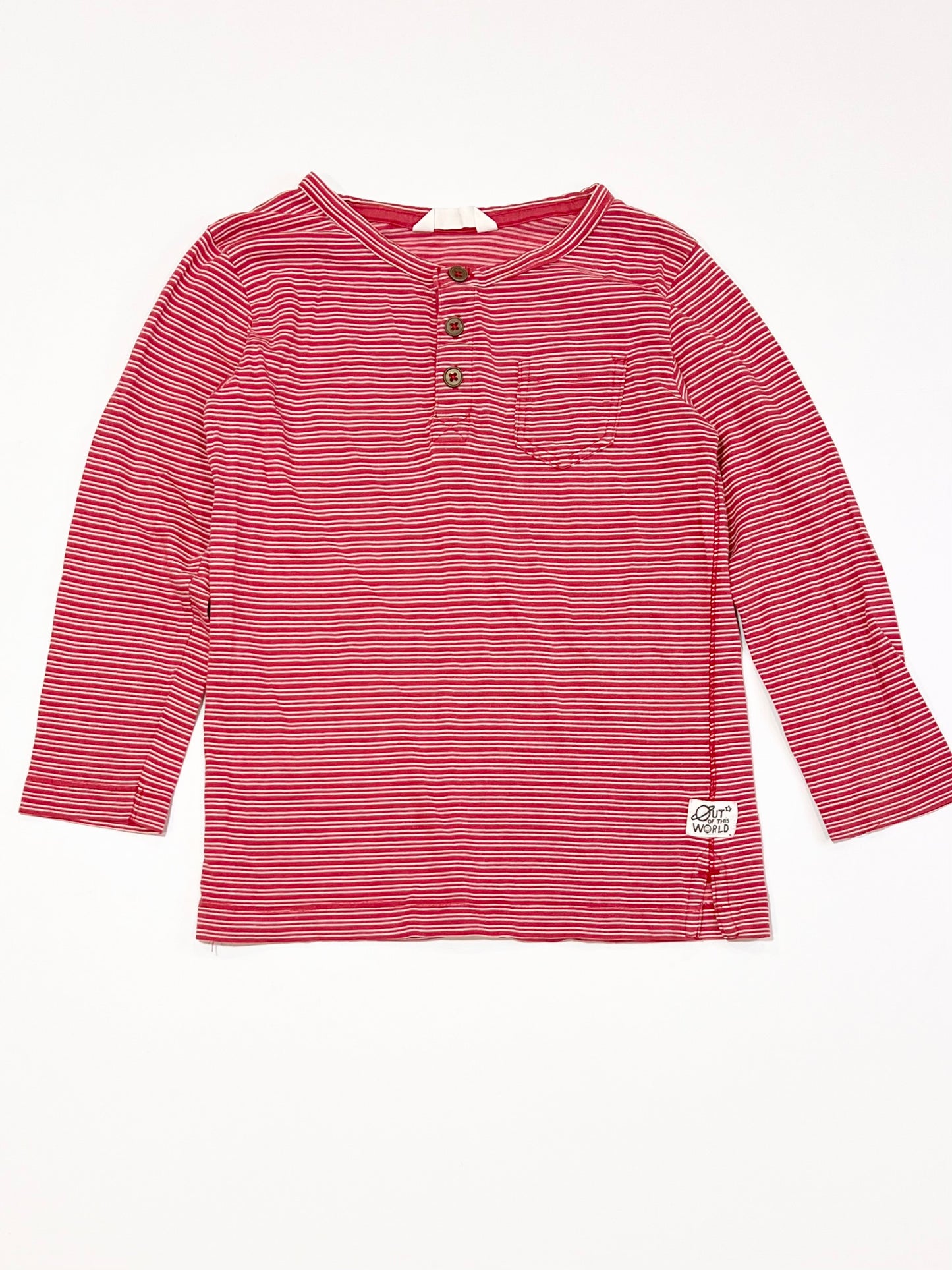 Striped henley top - Size 3
