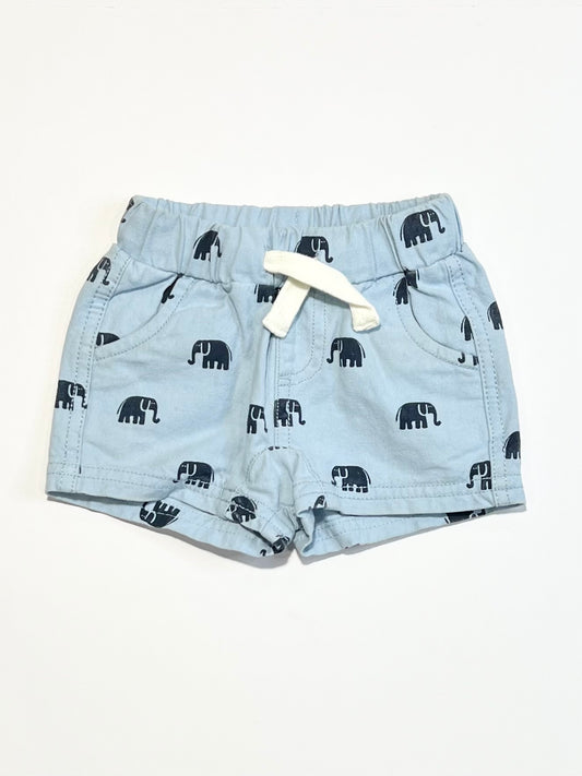 Blue elephant shorts - Size 000