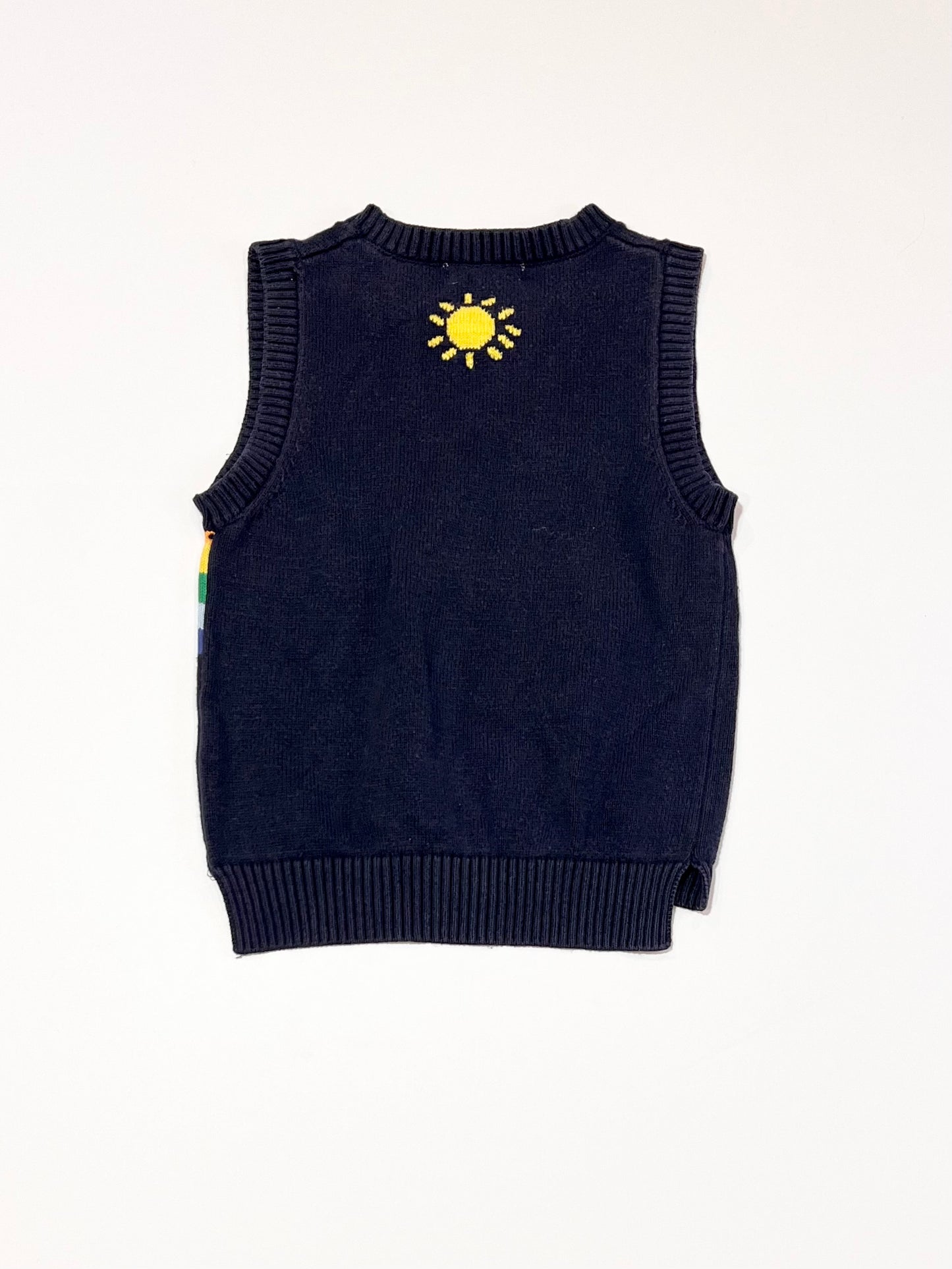 Rainbow knit vest - Size 3