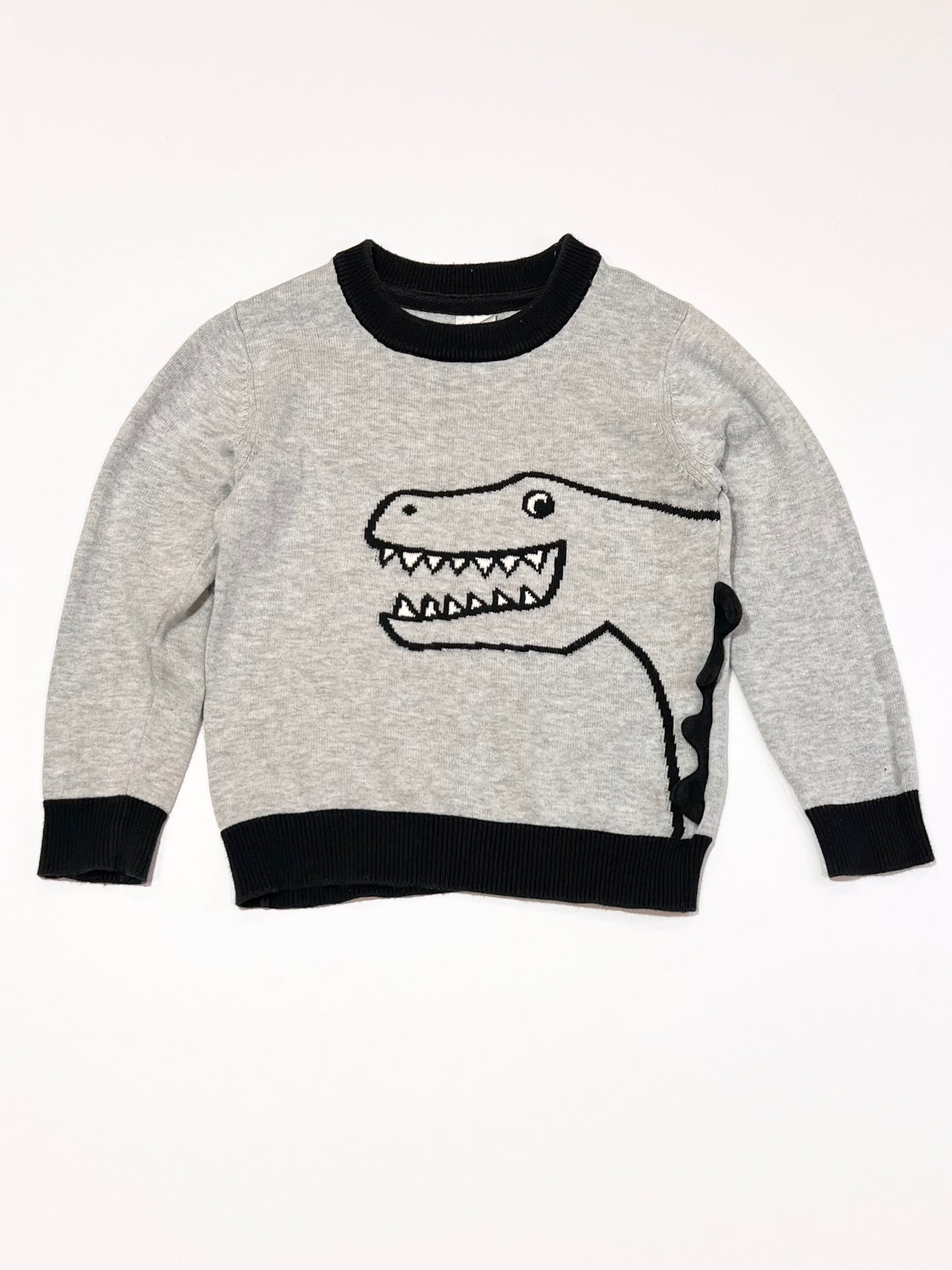 Grey dino jumper - Size 3