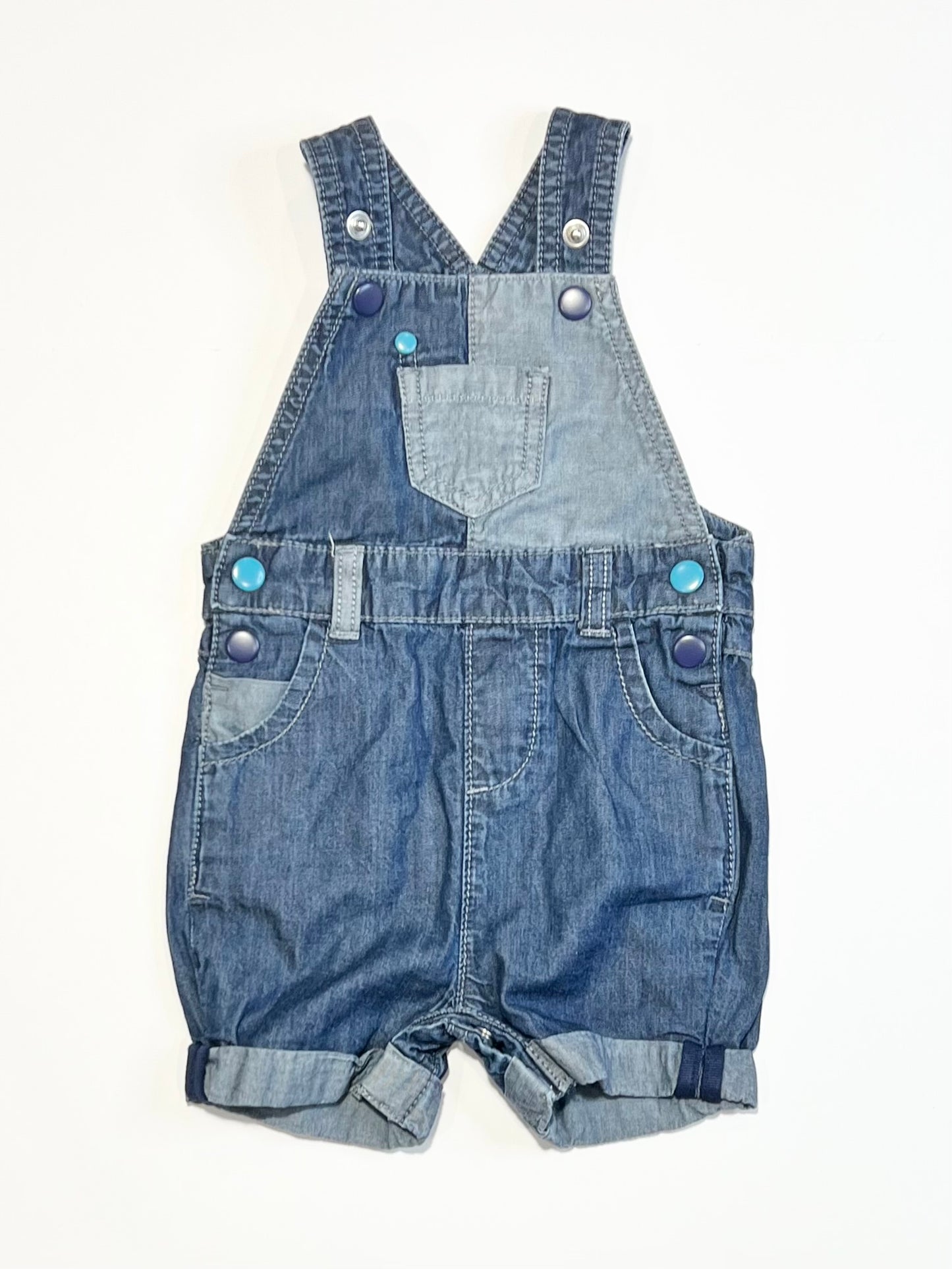 Soft denim shortalls - Size 000