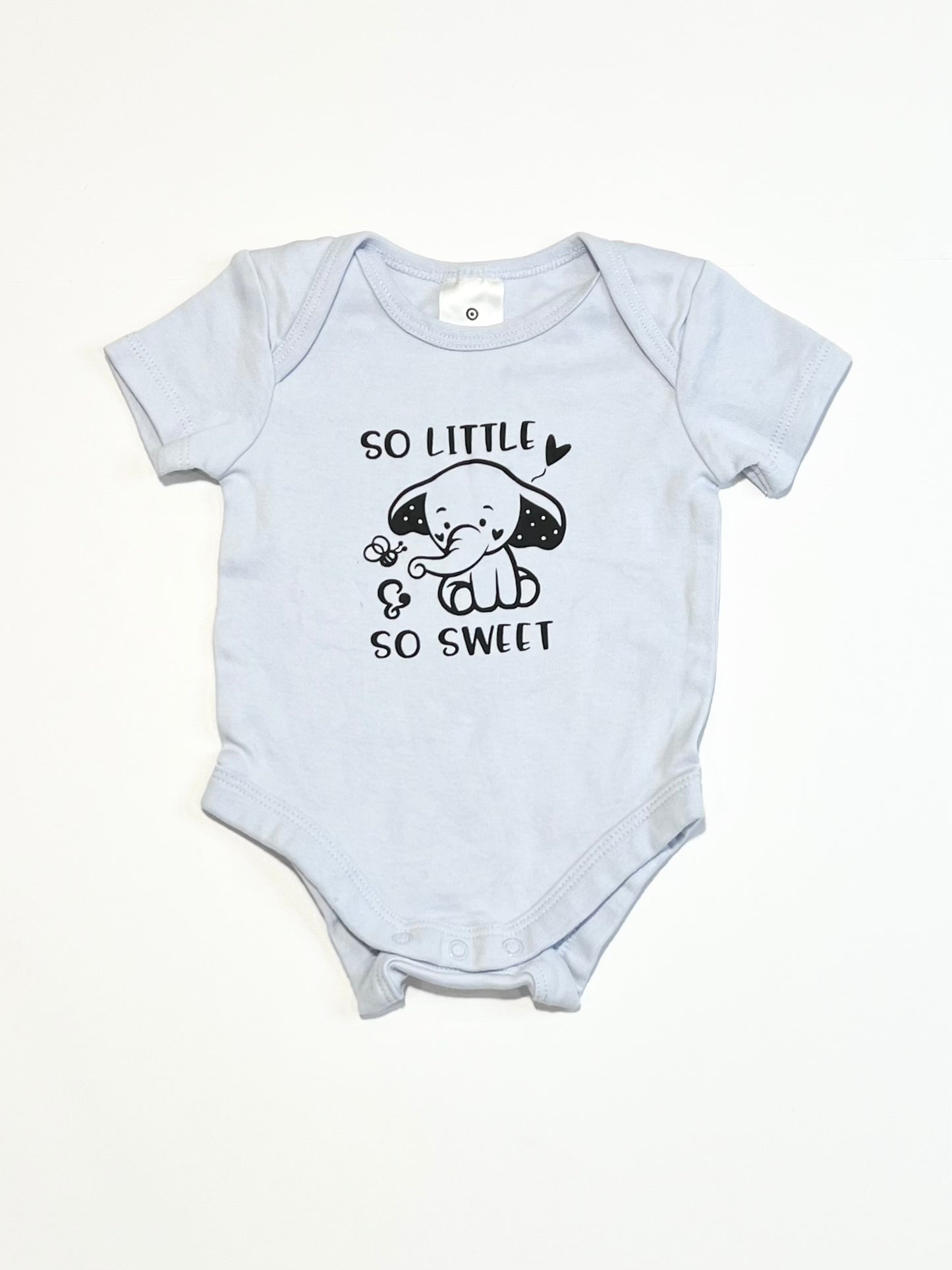 Blue elephant bodysuit - Size 000