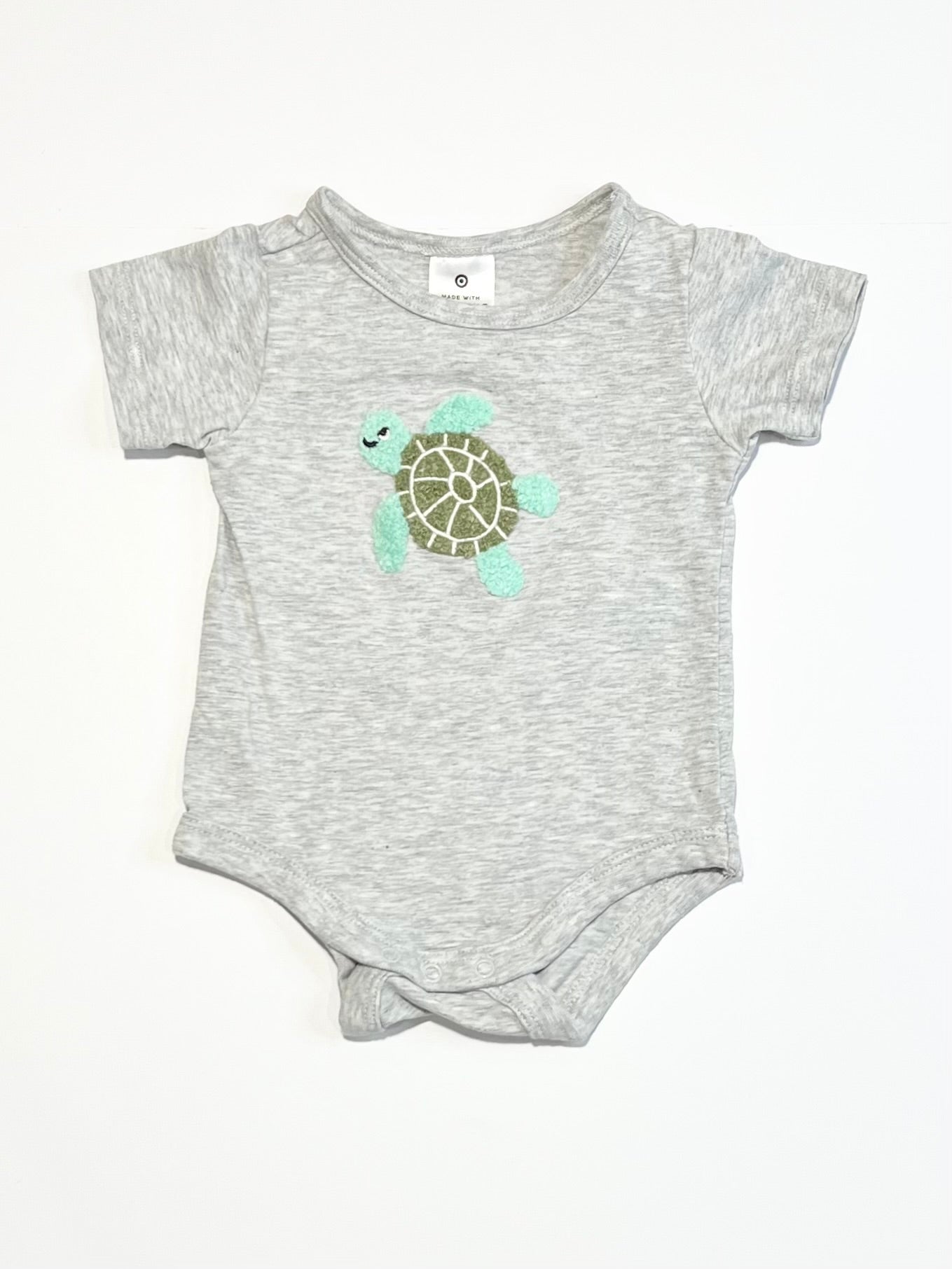 Grey turtle bodysuit - Size 000