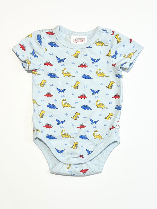 Blue dinosaurs bodysuit - Size 000