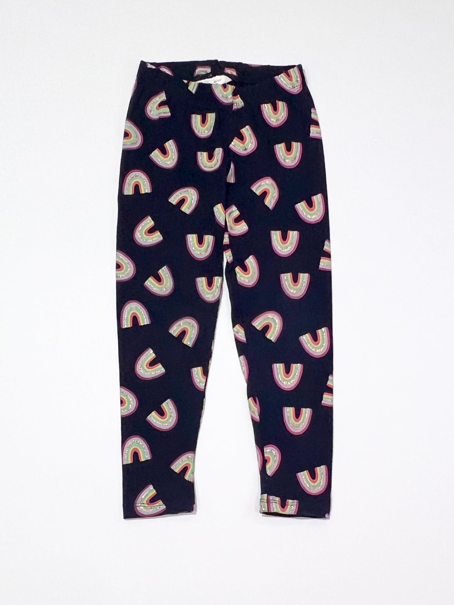Glitter rainbow leggings - Size 3