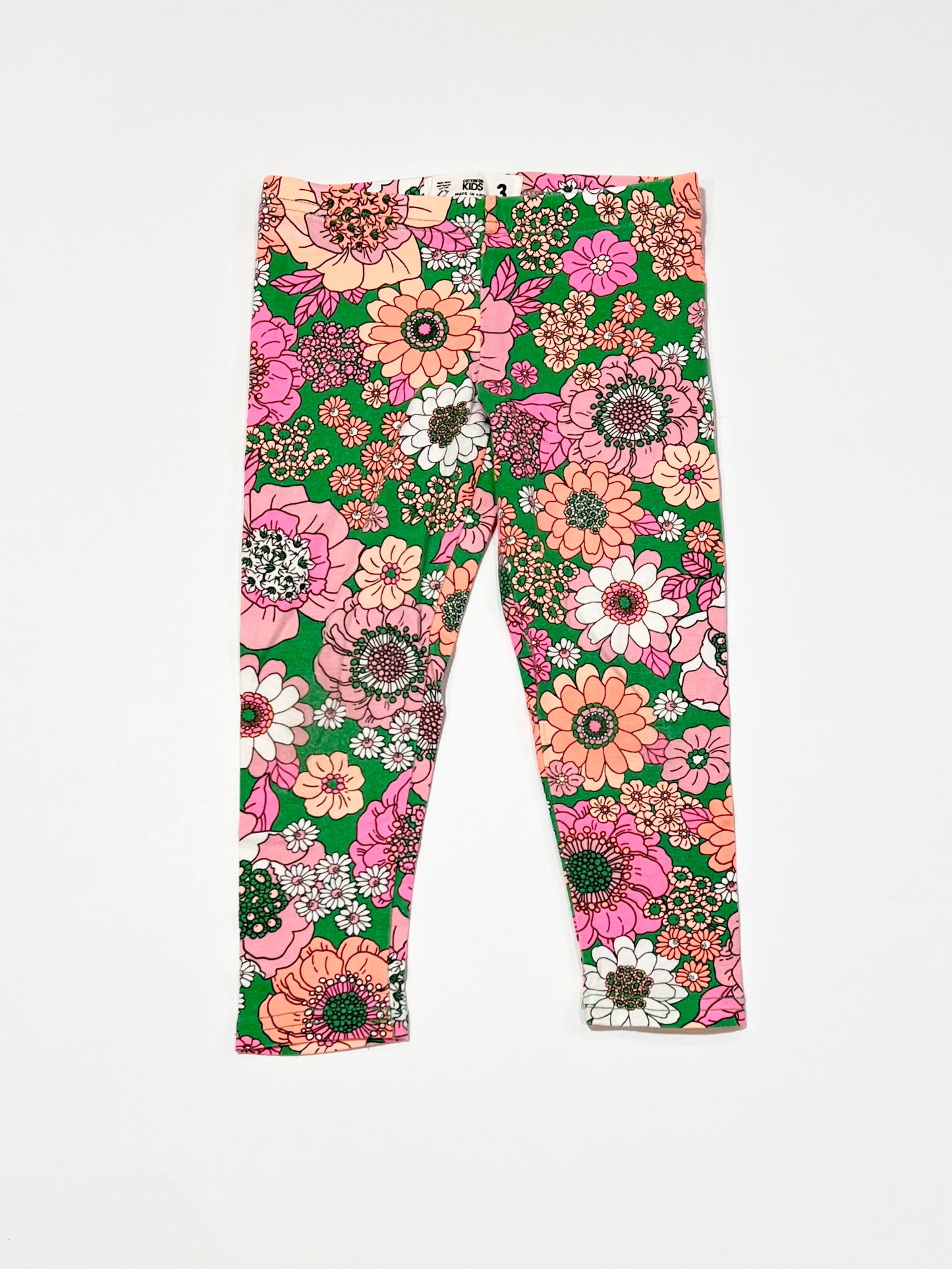 Floral leggings - Size 3