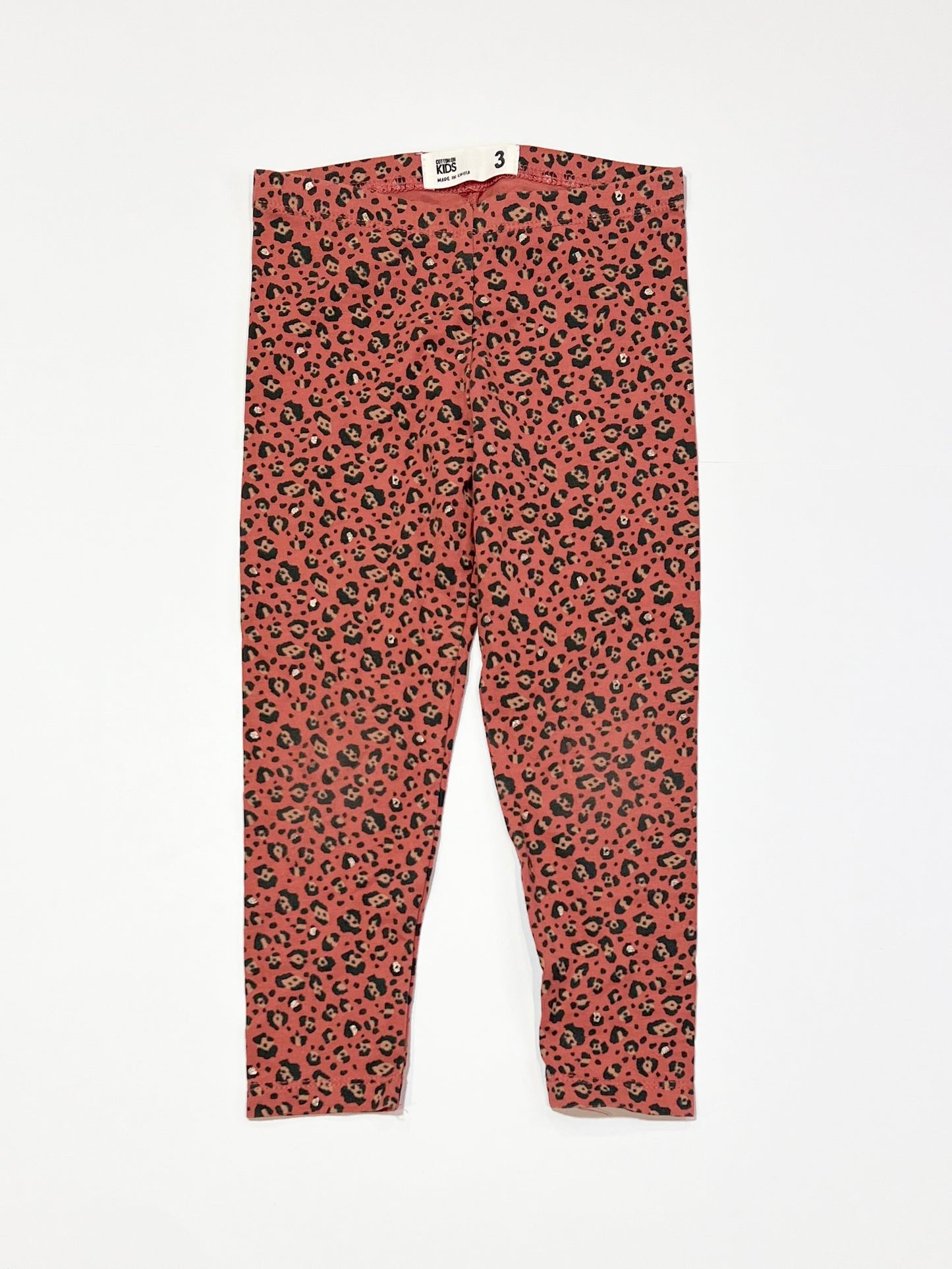 Animal print leggings - Size 3
