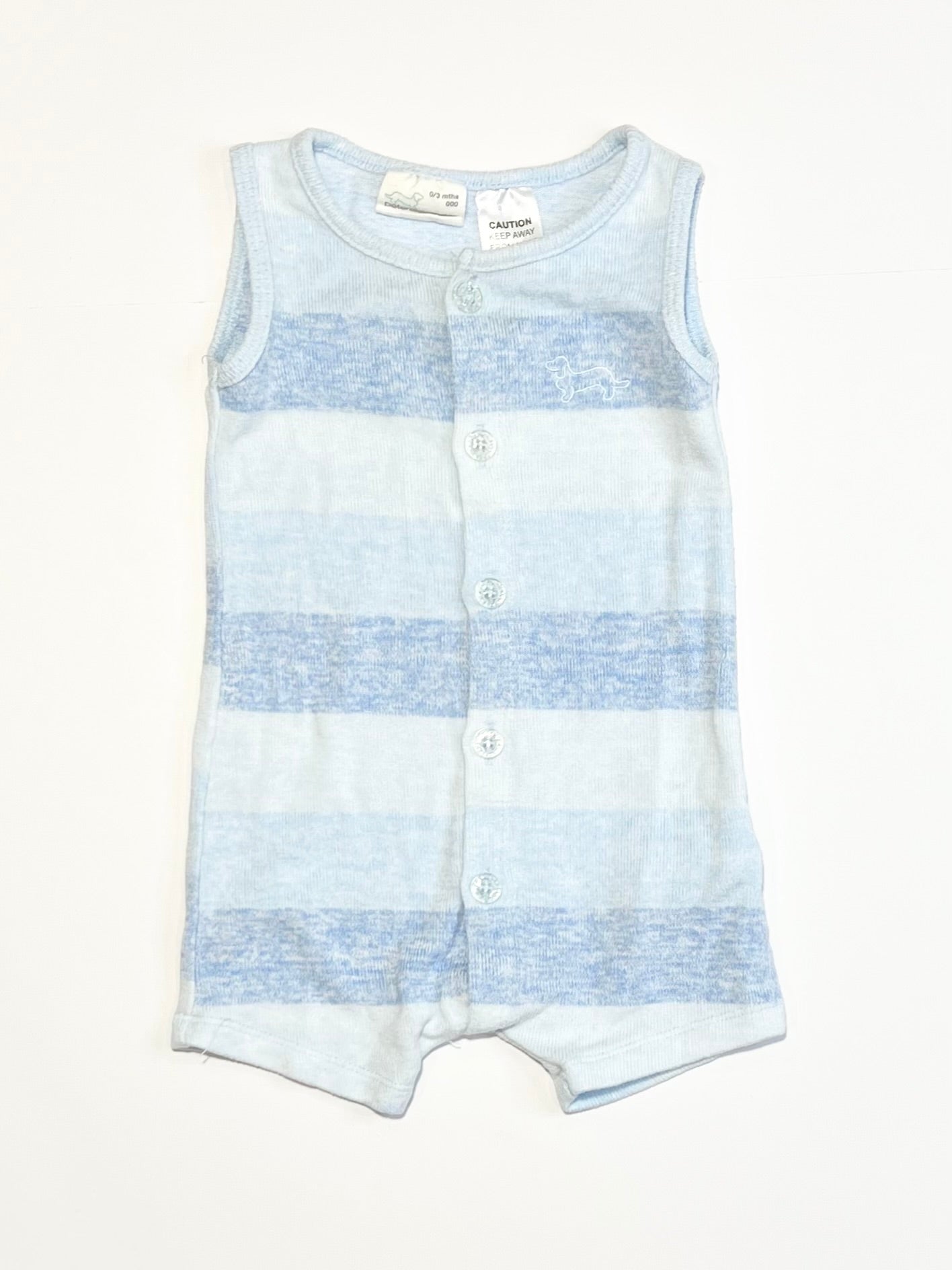 Striped knit romper - Size 000